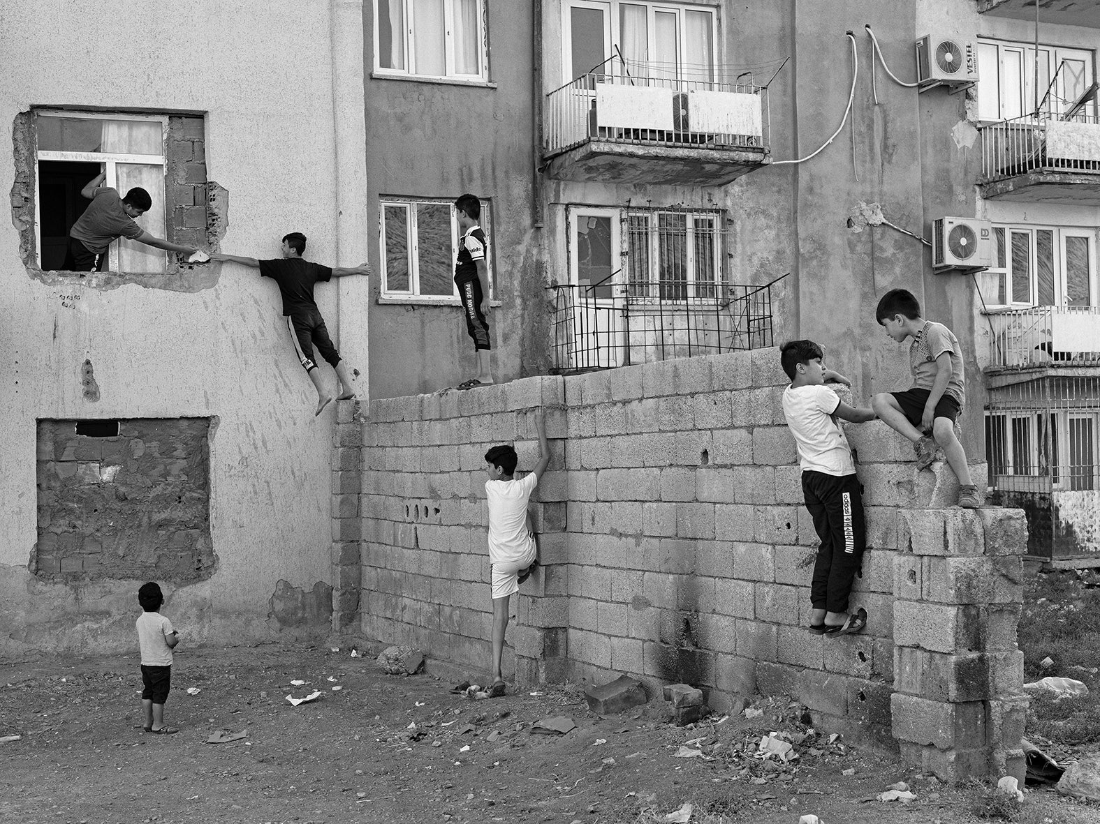 Syrian children play in Istasyon neighbourhood of Mardin in October 2020. Turkey is home to more than 3.6 million Syrian refugees, who constitute the vast majority of the over 4 million refugees and asylum seekers that make the country the world’s largest host of refugees