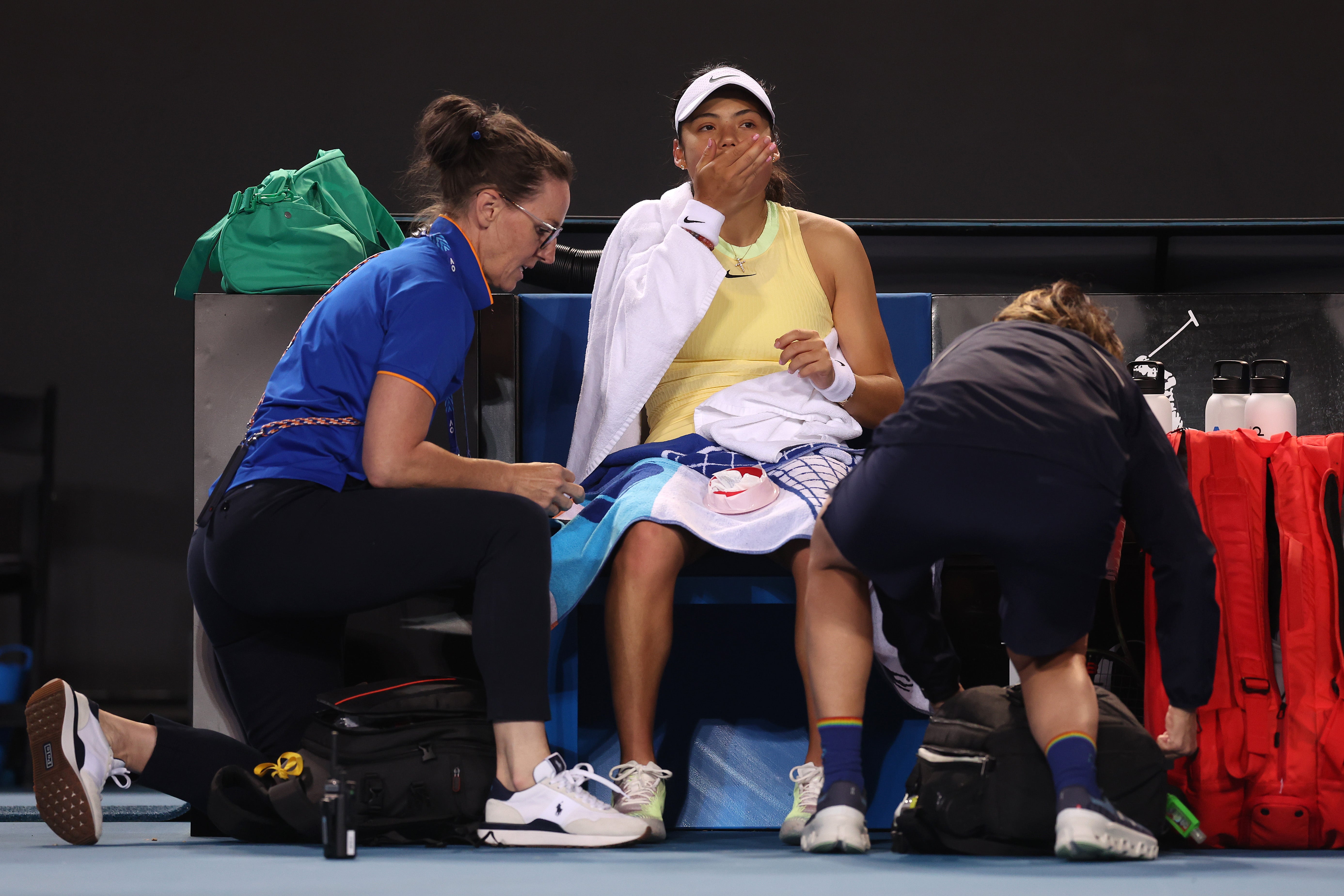 Emma Raducanu was ‘throwing up in mouth’ during Australian Open defeat