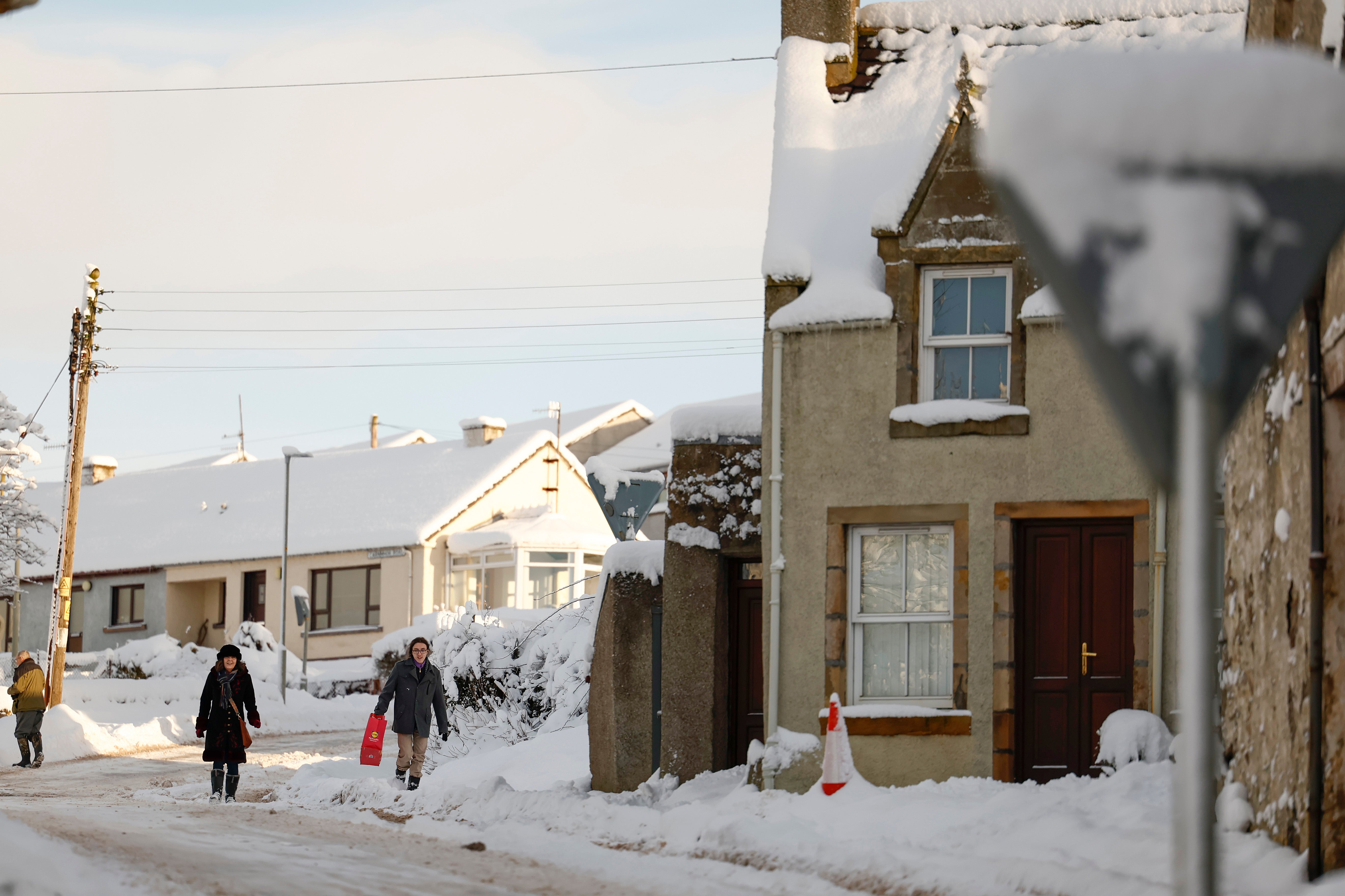 A yellow weather warning is in place