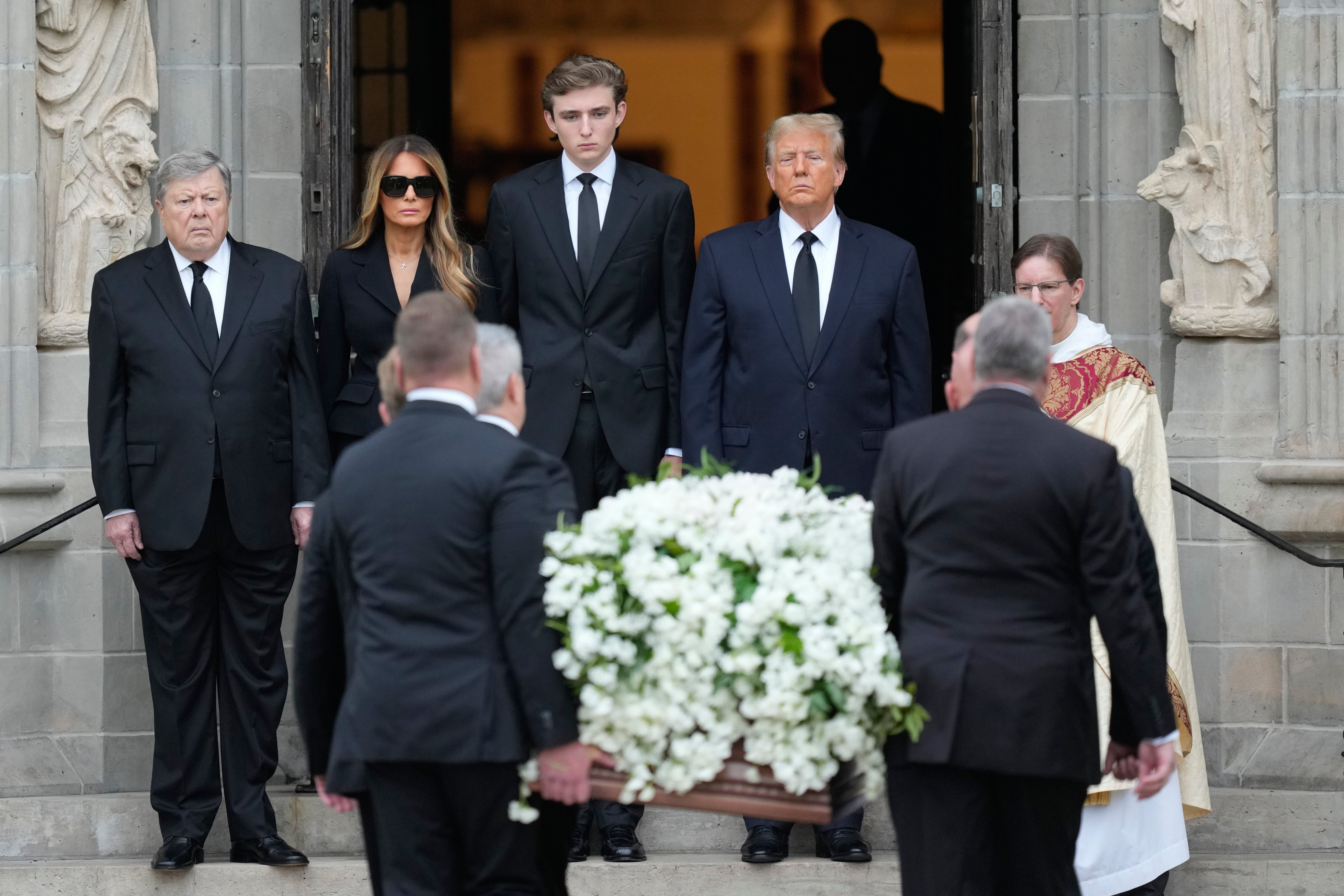 Melania Trump Mother Funeral