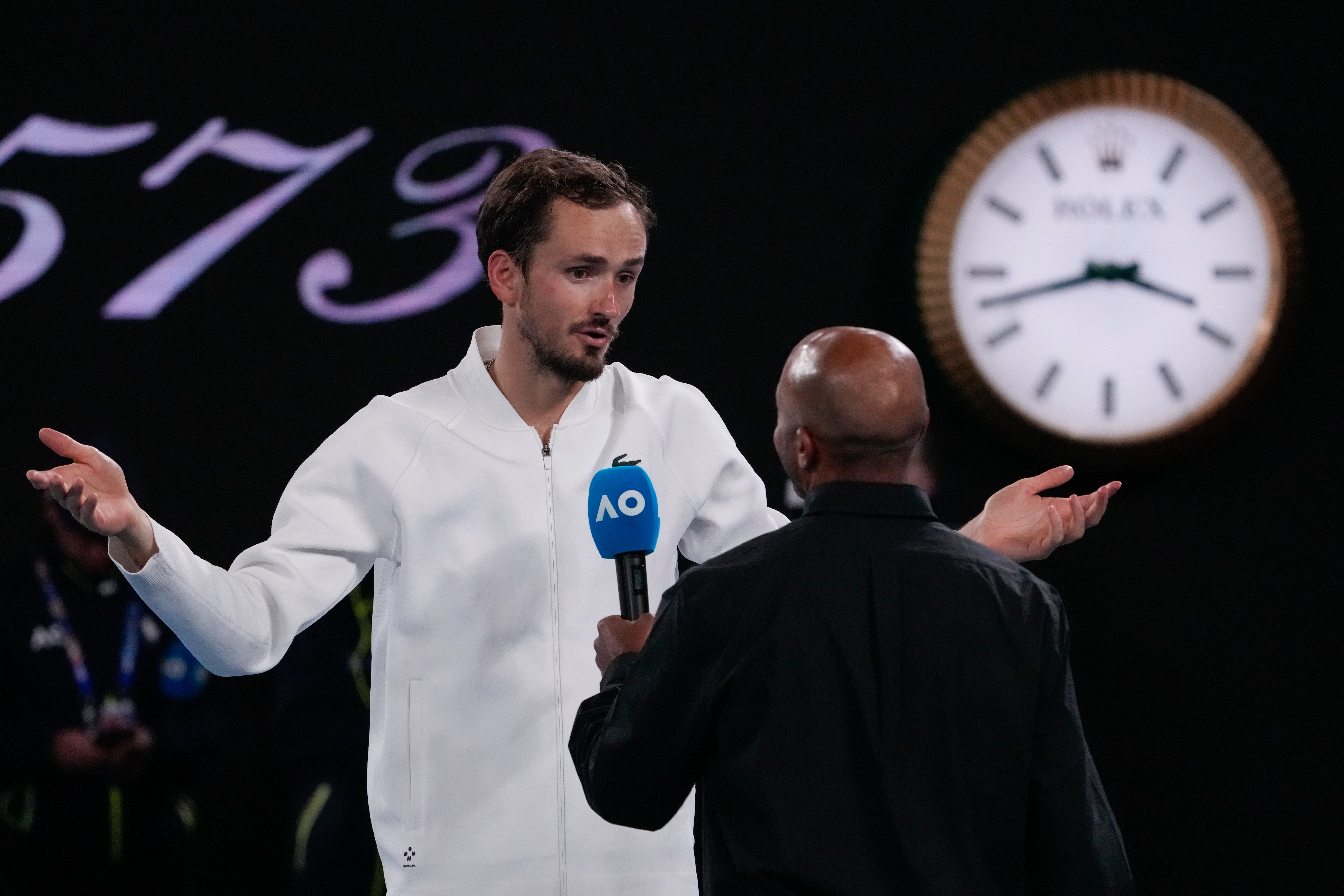 Daniil Medvedev put in some overtime to reach the third round (Andy Wong/AP)