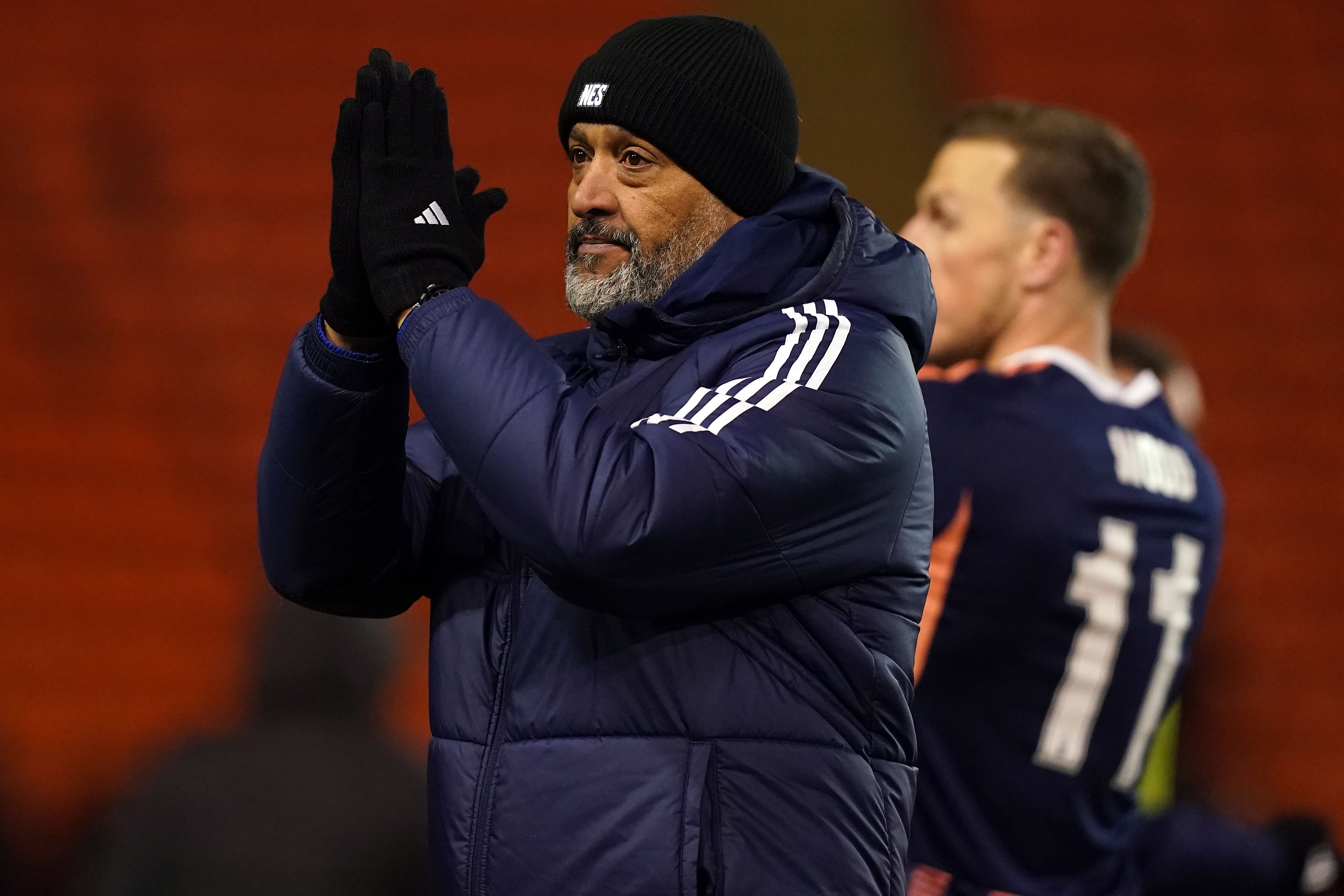 Nuno Espirito Santo was pleased with Nottingham Forest’s spirit in their FA Cup win at Blackpool (Martin Rickett/PA)