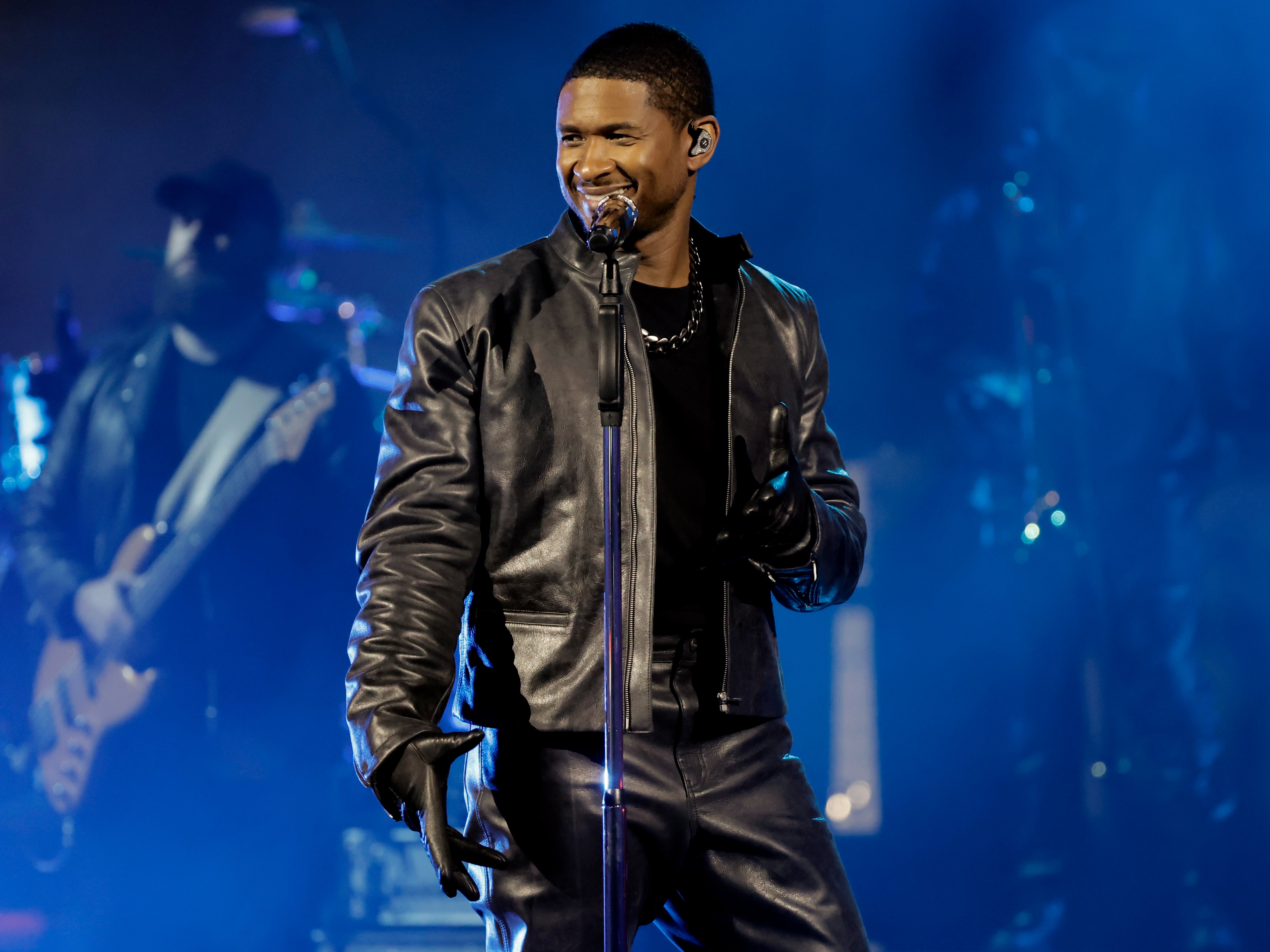 Usher performs onstage during a taping of iHeartRadio’s Living Black 2023 Block Party in Inglewood, California on 2 August 2023.