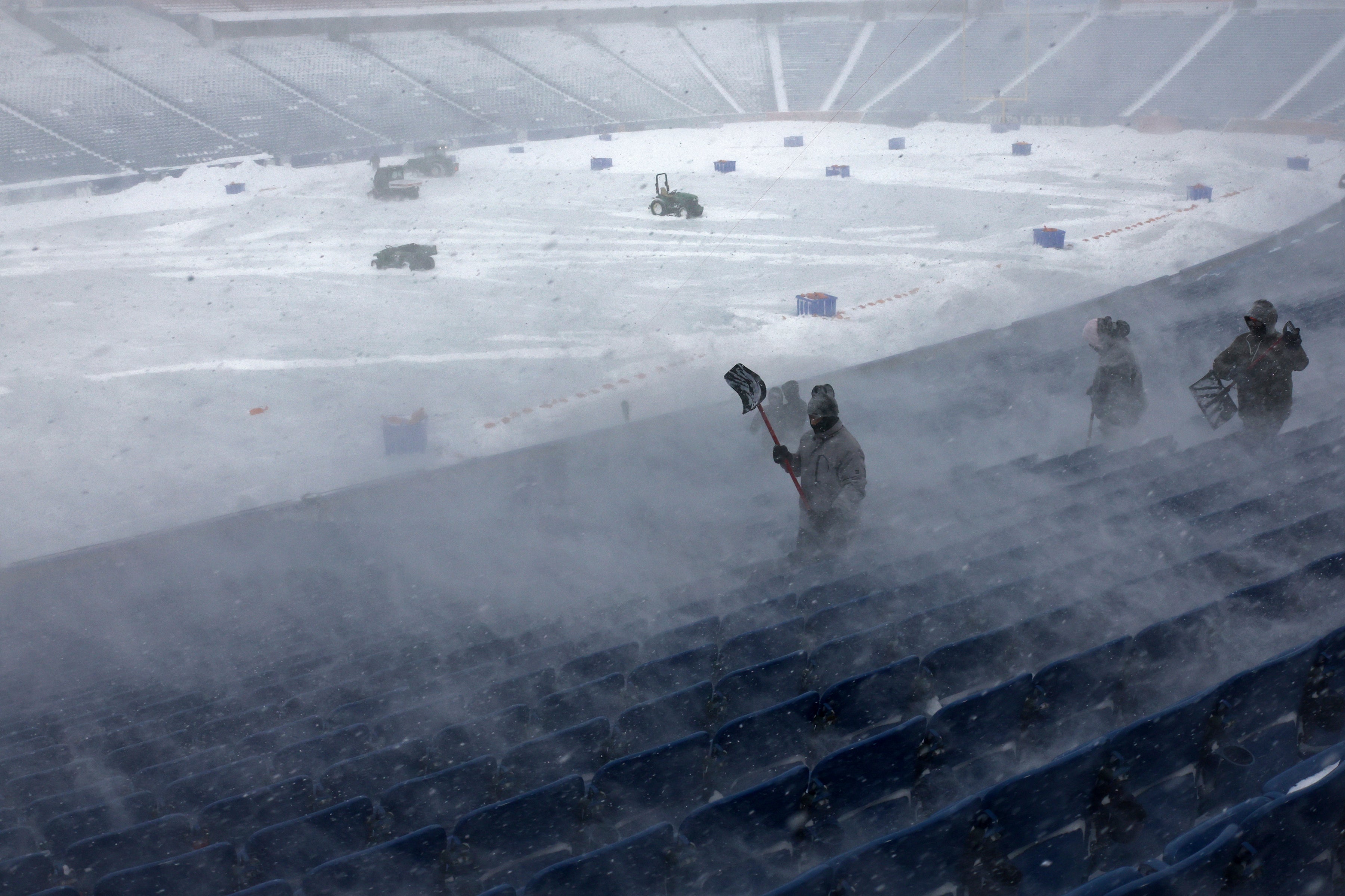 The Buffalo Bills have once again put out a call for volunteers to help shovel snow inside the stadium