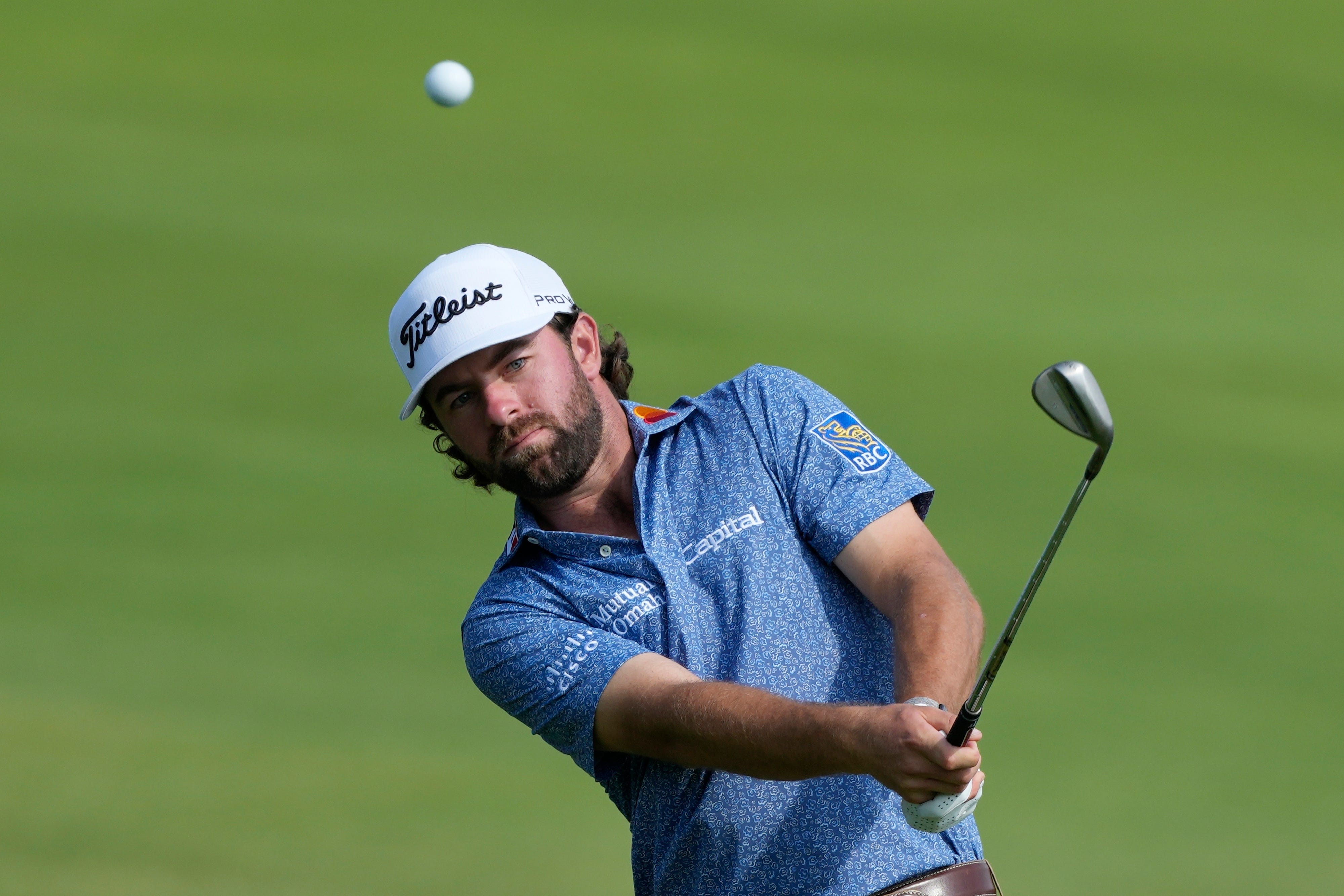 Cameron Young held a three-shot lead at the halfway stage of the Hero Dubai Desert Classic (Kamran Jebreili/AP)