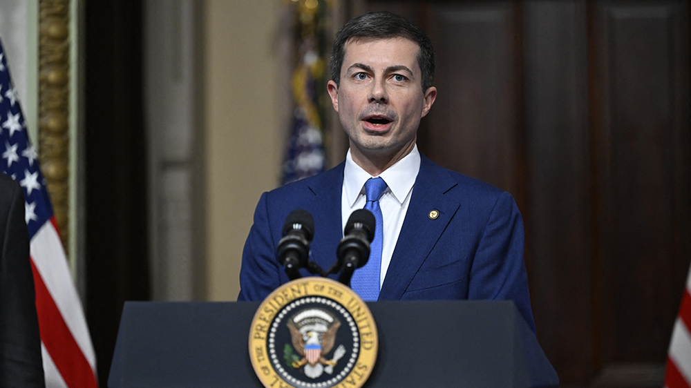 Former Transportation Secretary Pete Buttigieg asked Sean Duffy why the FAA are making employee cuts with some sectors already understaffed