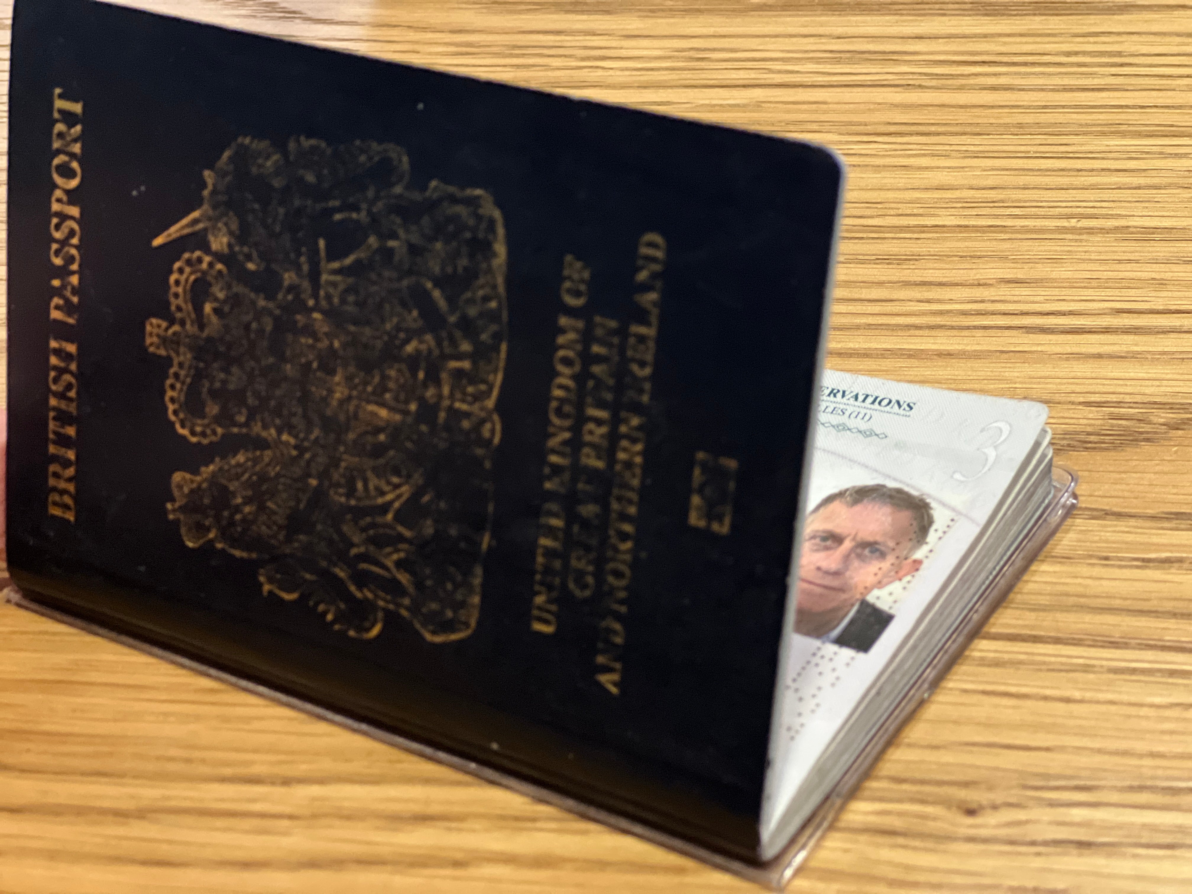 Dodgy character: you can’t get to the EU on a passport more than 10 years old, no matter how dashing your headshot is