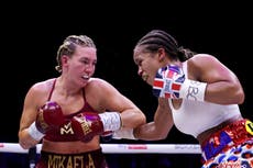 Natasha Jonas edges past Mikaela Mayer to retain world title in thrilling clash