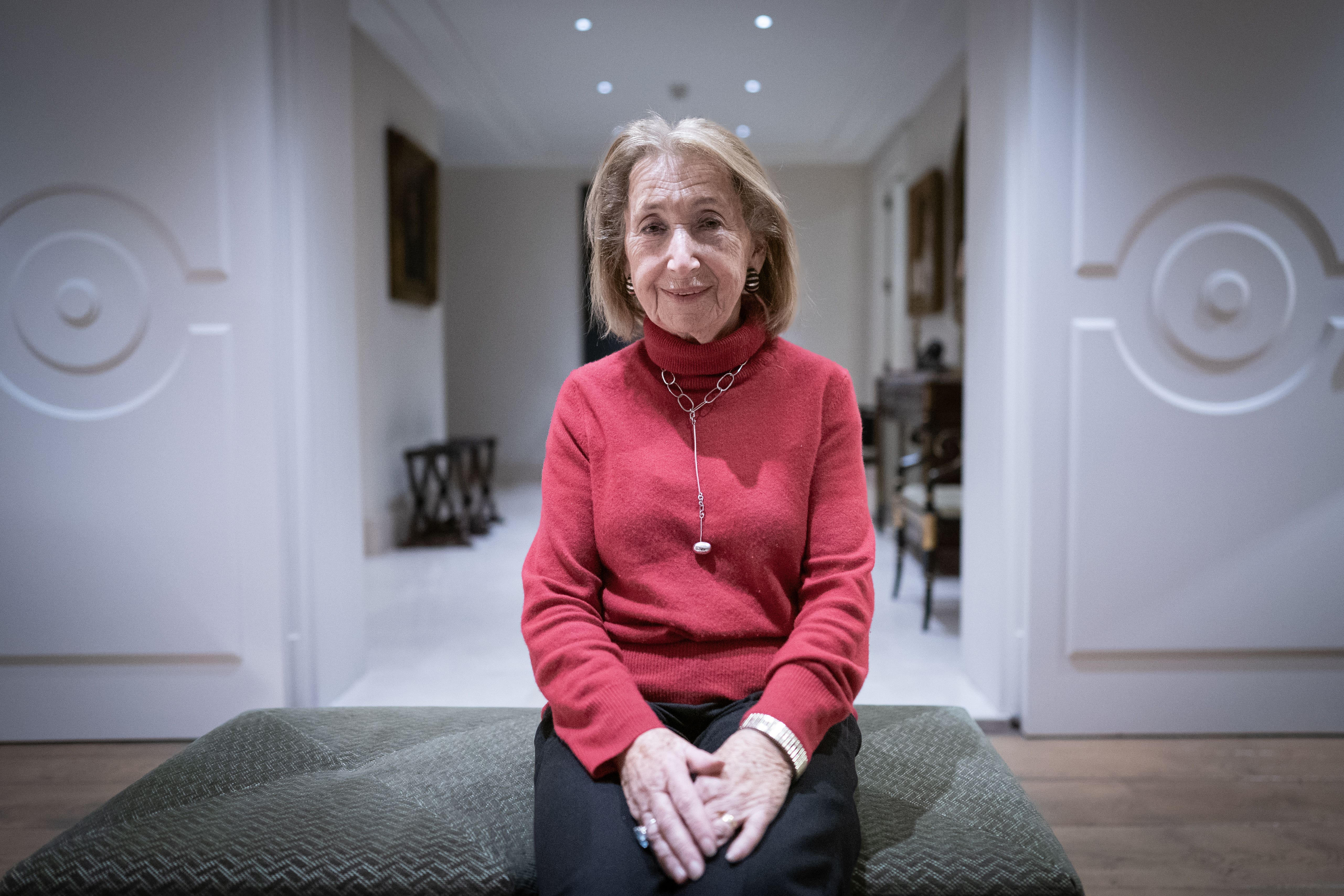 Holocaust survivor Hannah Lewis, 86, at her home in north London, ahead of Holocaust Memorial Day (Stefan Rousseau/PA)