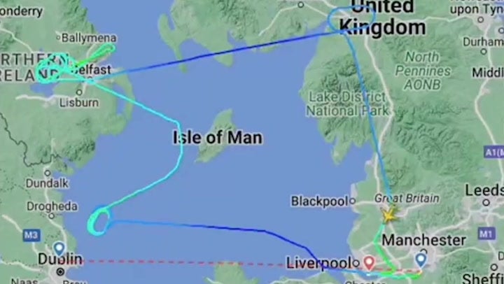 Storm Isha forces flights between Britain and Ireland to divert to France and Germany.