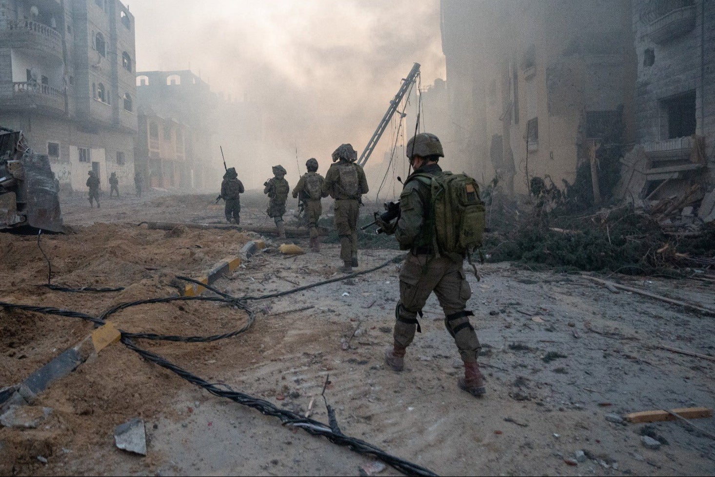 Israeli soldiers in the Gaza Strip