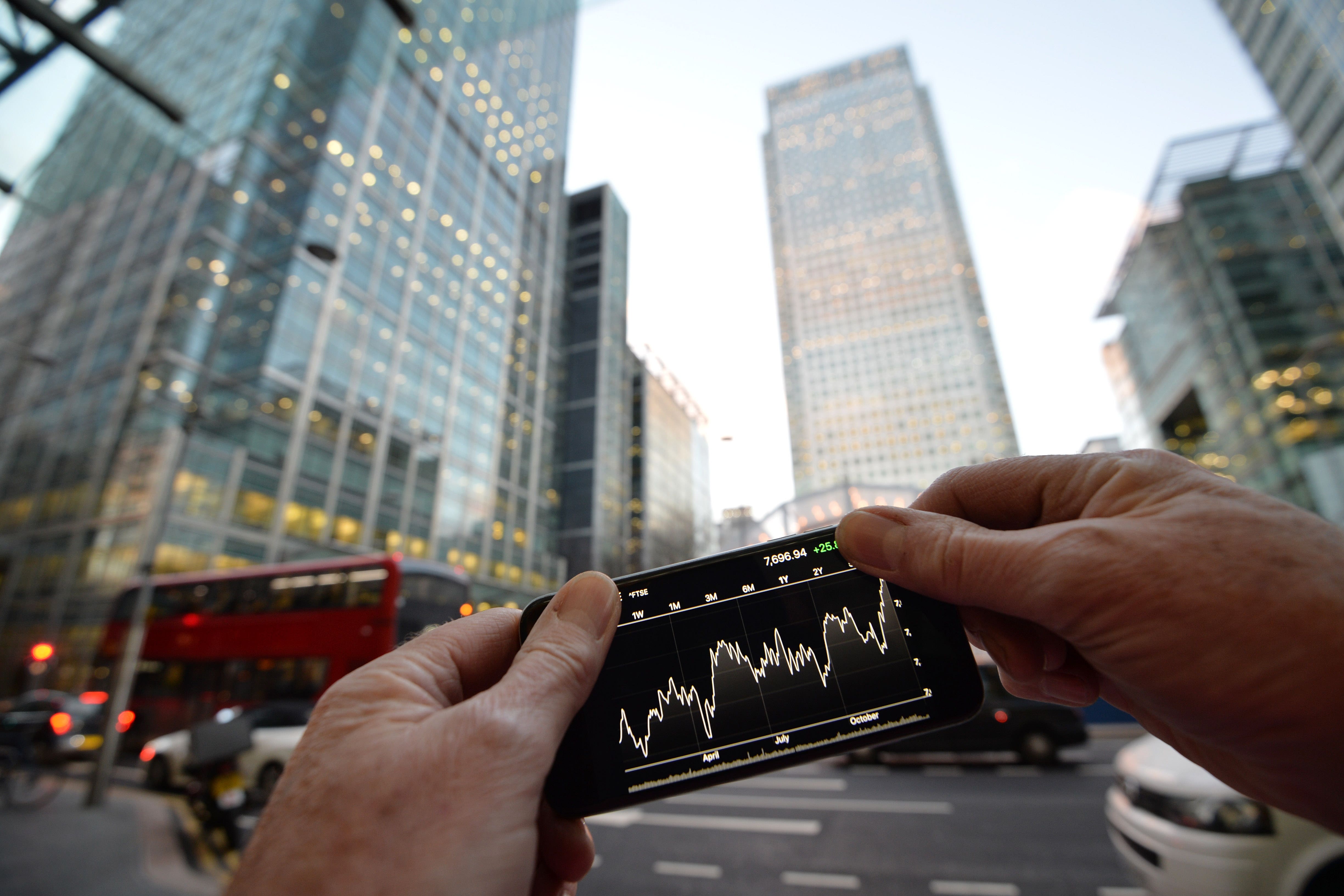 London’s FTSE 100 moved higher despite losses for mining stocks (John Stillwell/PA)