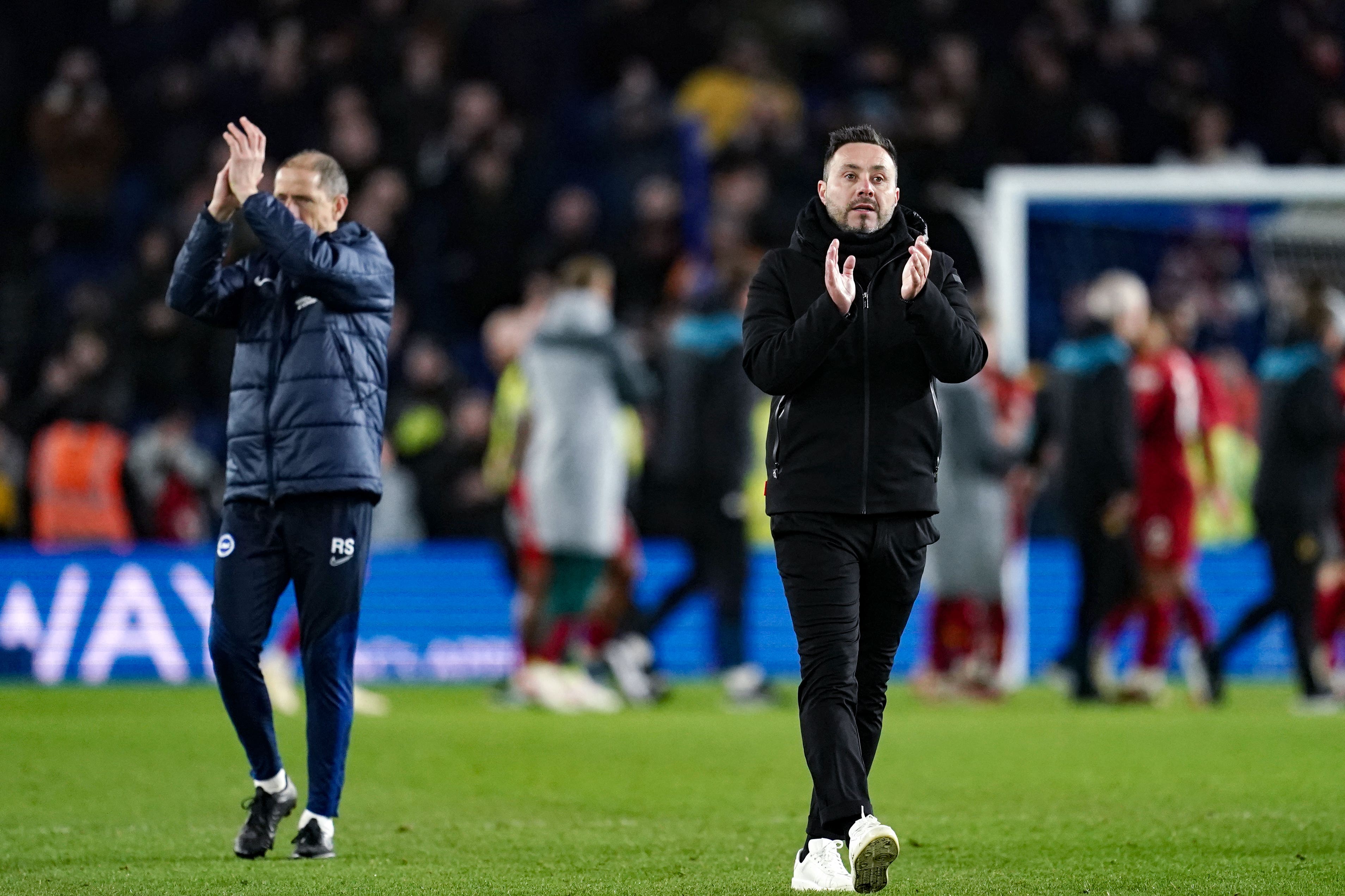 Roberto De Zerbi’s Brighton drew (Adam Davy/PA)