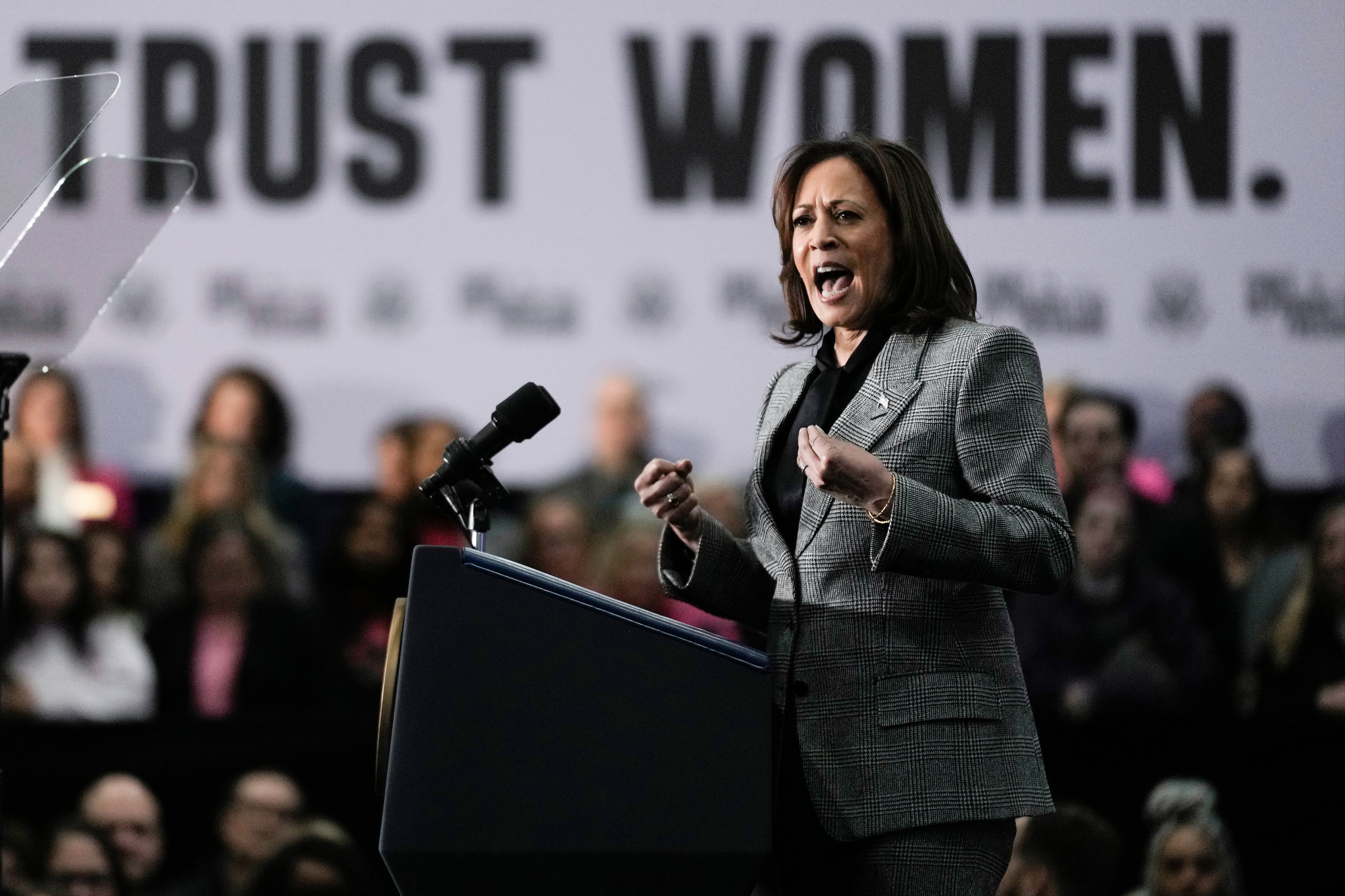 Vice President Kamala Harris is embracing her position as the Democrats’ leading champion for abortion rights in this year's election