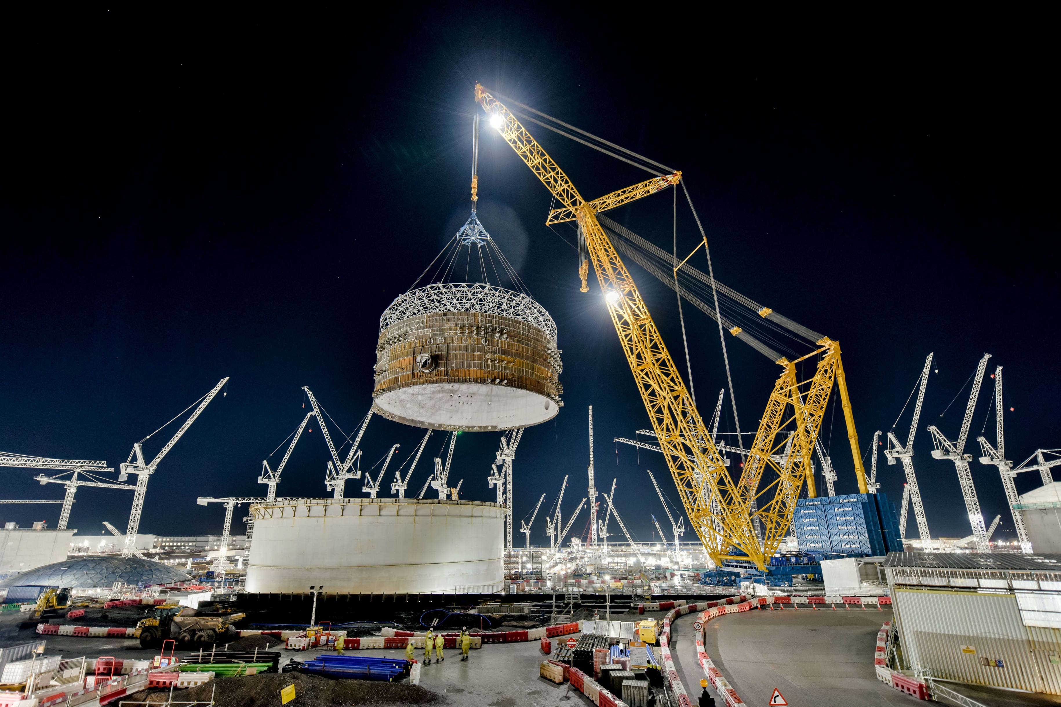 Work at Hinkley Point C (EDF)