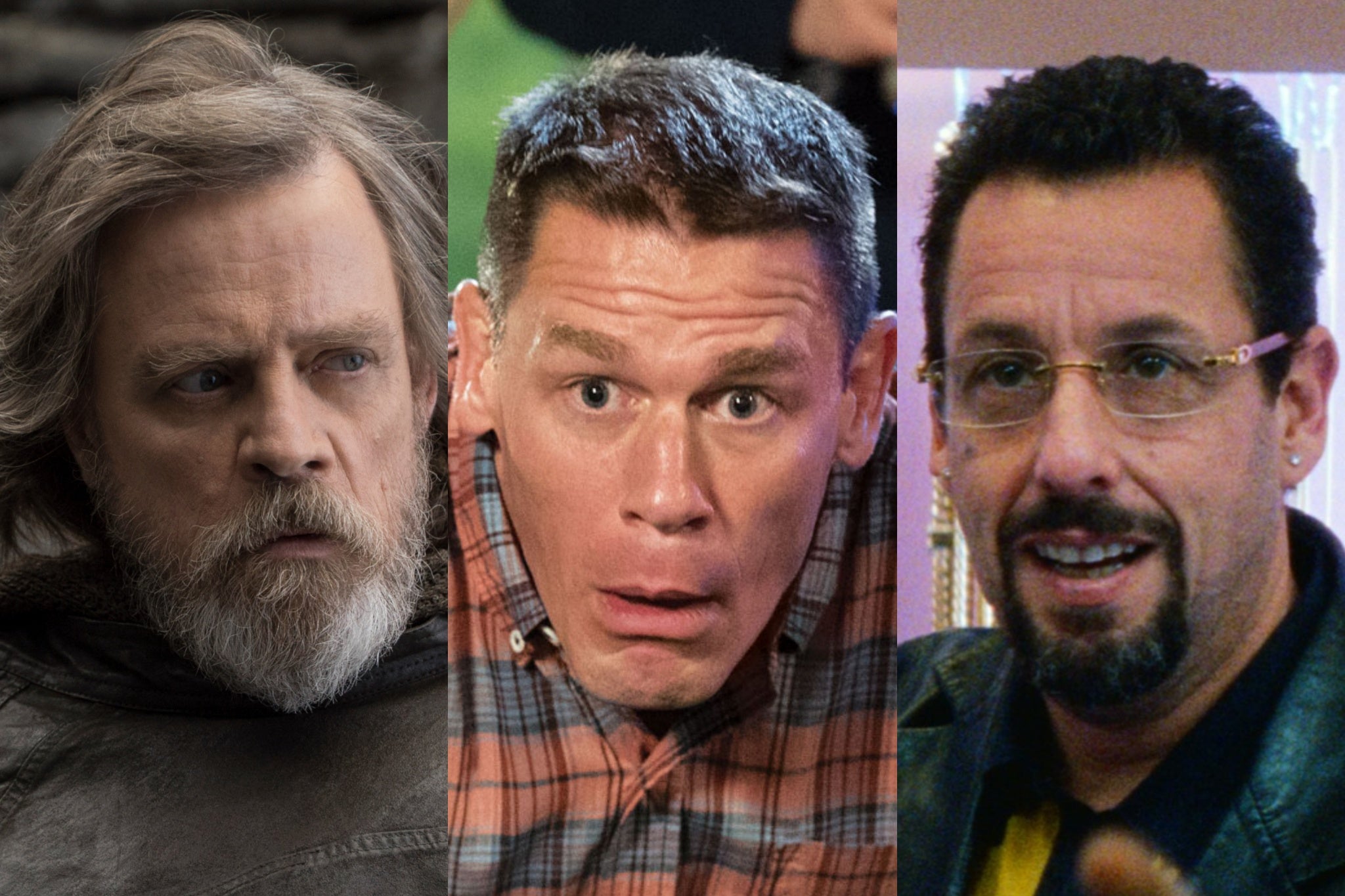 Mark Hamill in ‘The Last Jedi’, John Cena in ‘Blockers’ and Adam Sandler in ‘Uncut Gems'