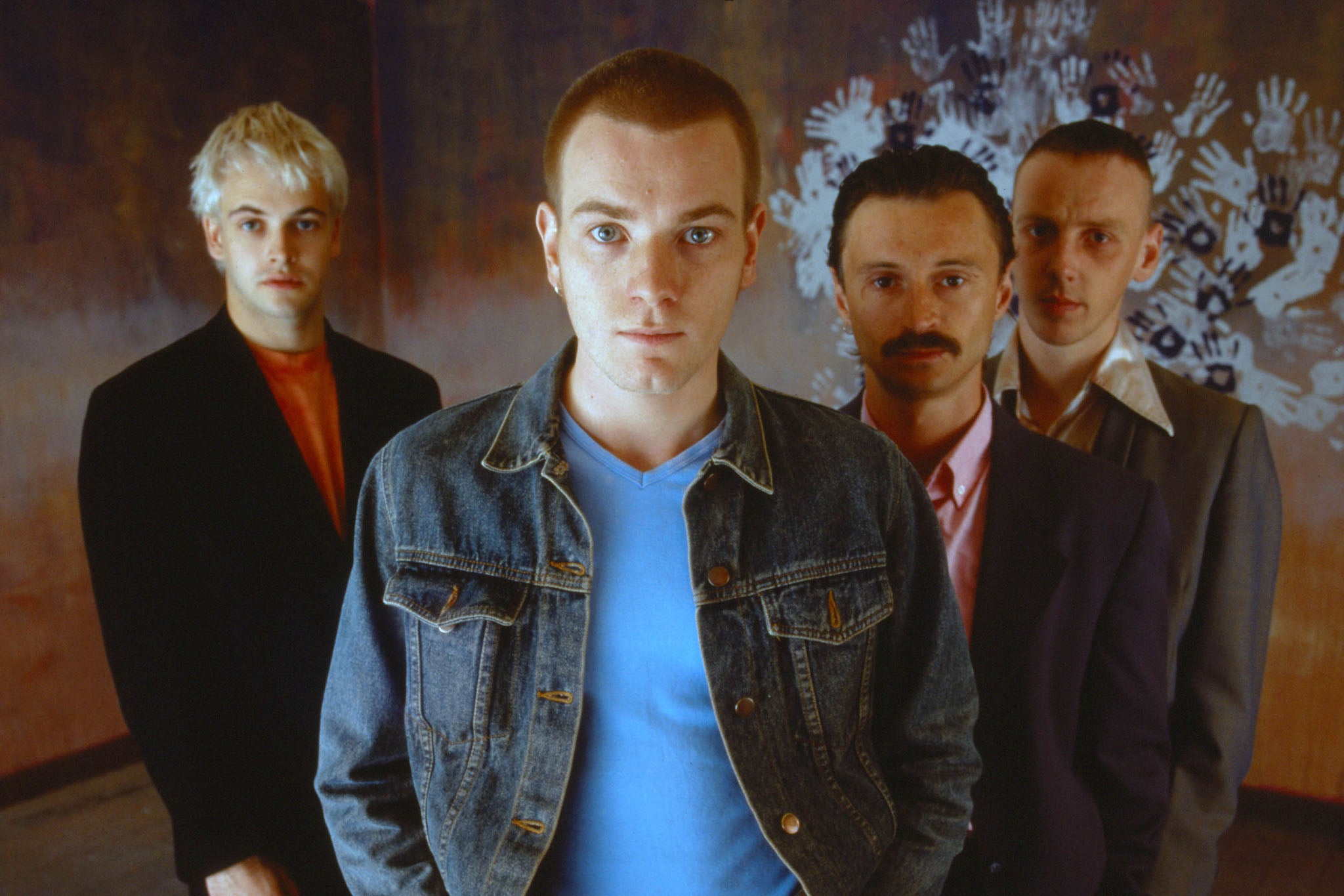 Choose life: Miller, Ewan McGregor, Robert Carlyle and Ewen Bremner in their star-making roles in ‘Trainspotting’