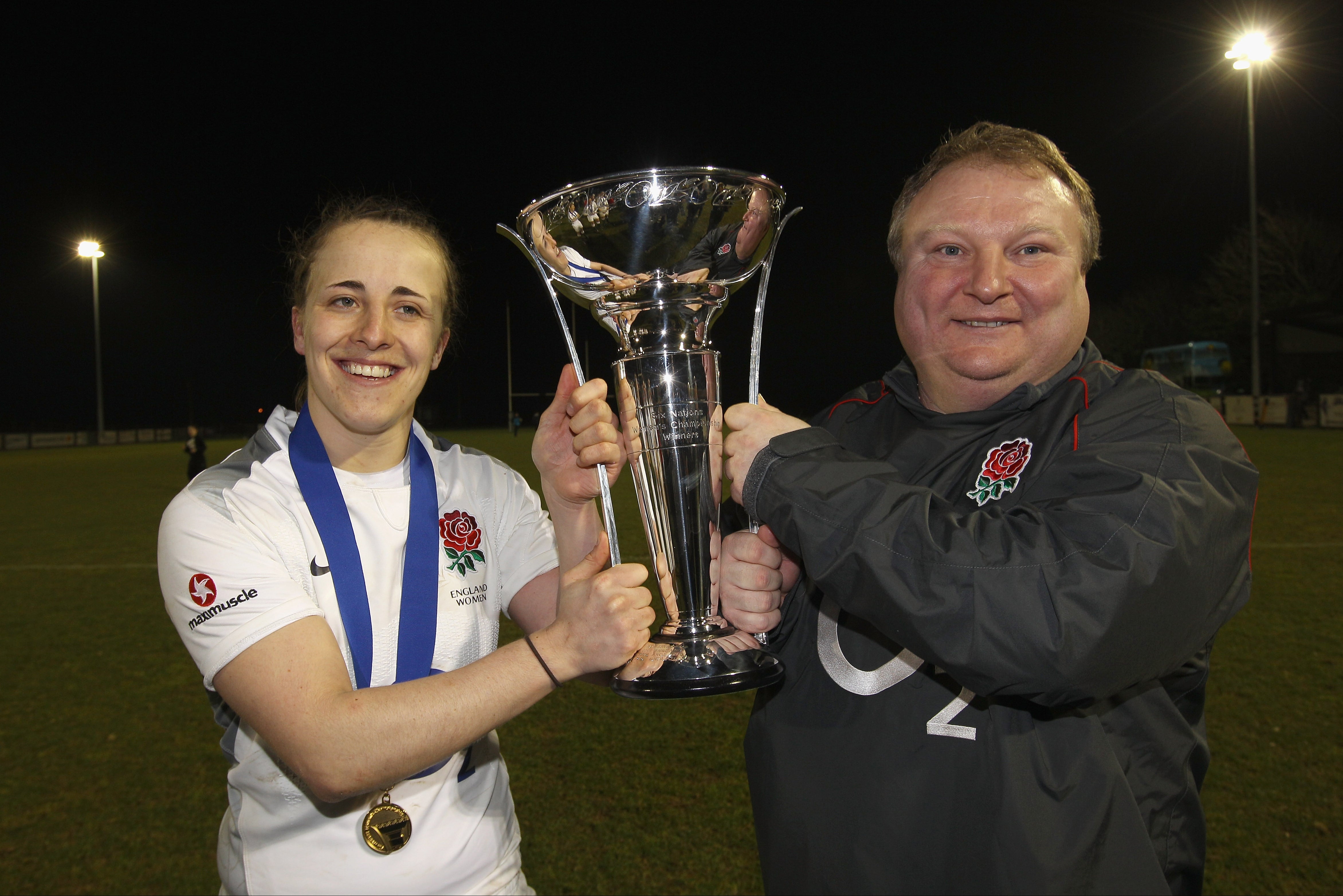 Gary Street (right) coached England to World Cup triumph in 2014