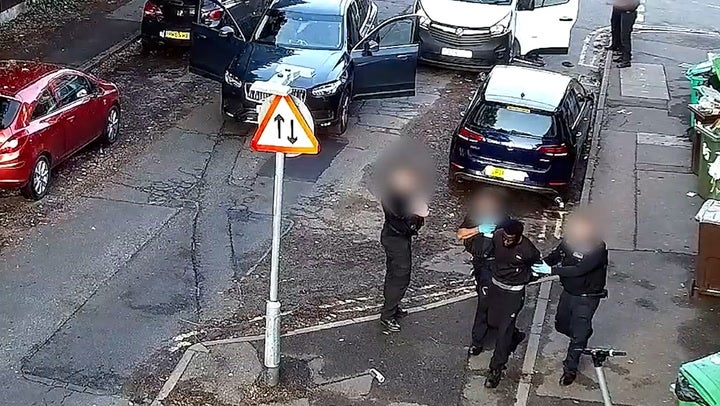 The moment the triple Nottingham killer was arrested by armed police