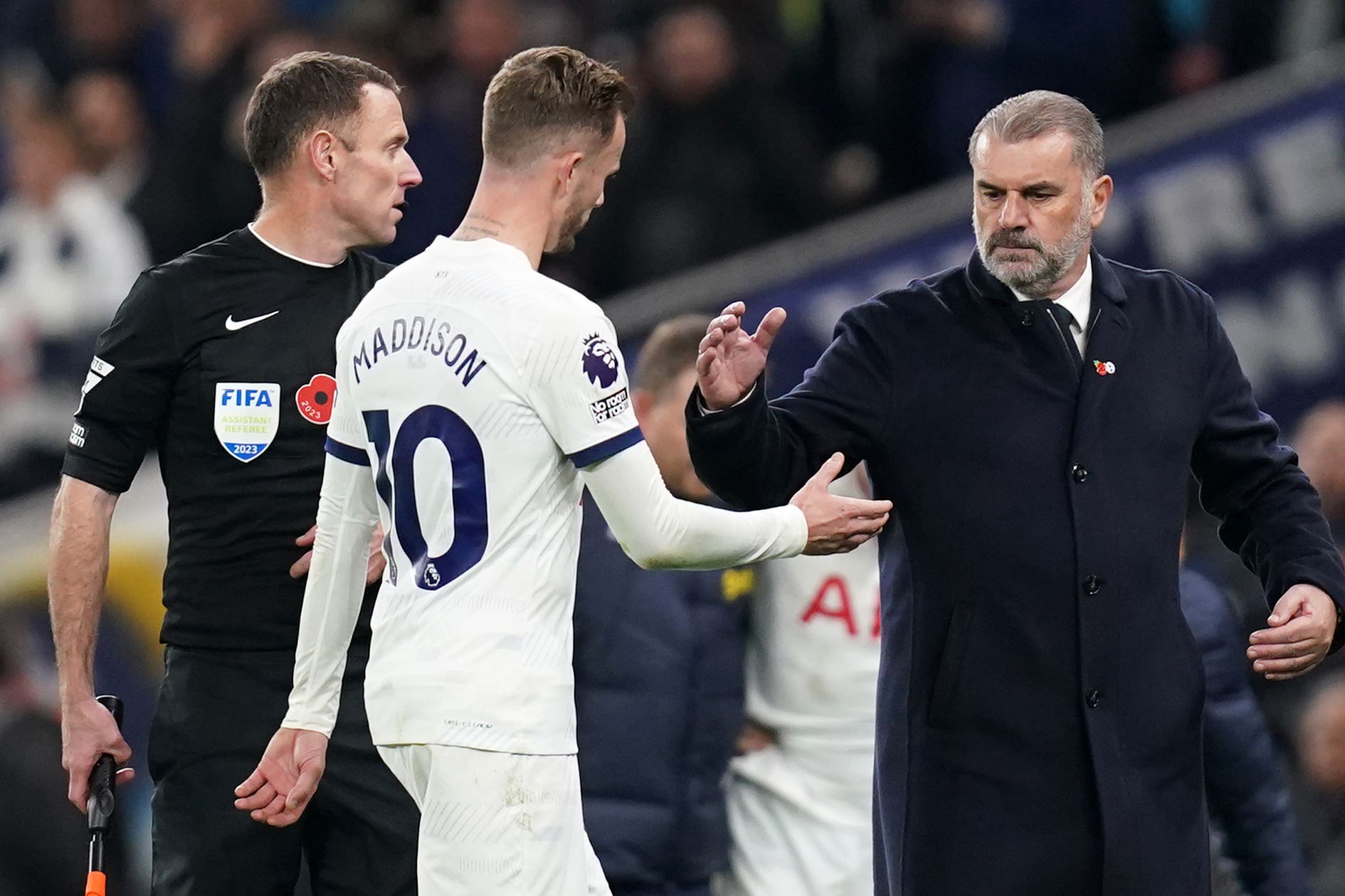 James Maddison had three goals and six assists in 12 appearances for Tottenham before his injury (John Walton/PA)