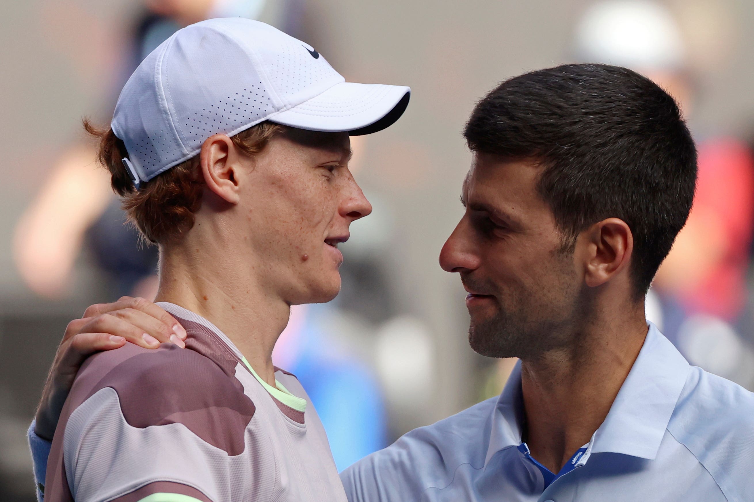 Sinner ended Djokovic’s winning run at the Australian Open