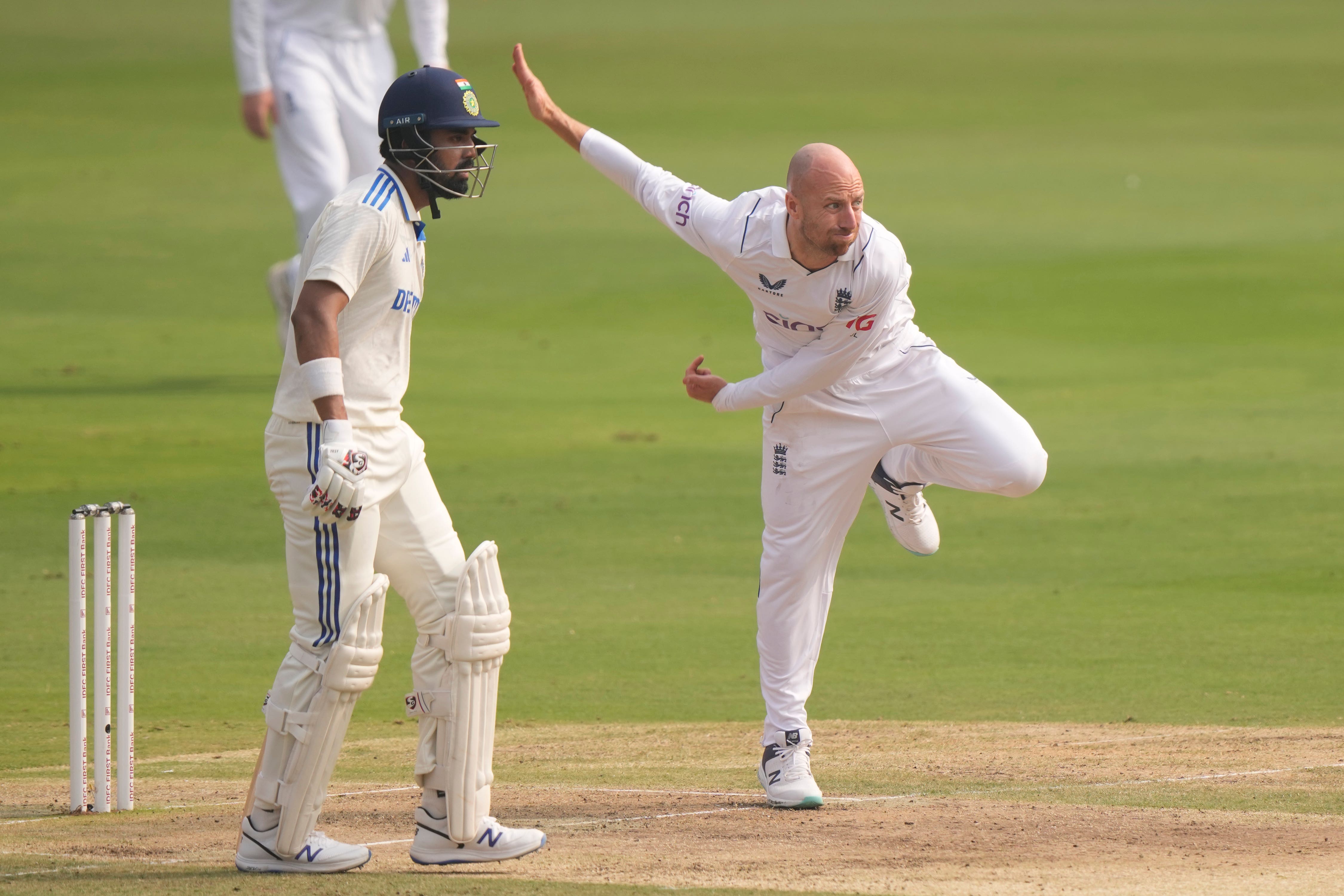 England’s Jack Leach (Mahesh Kumar A/AP)