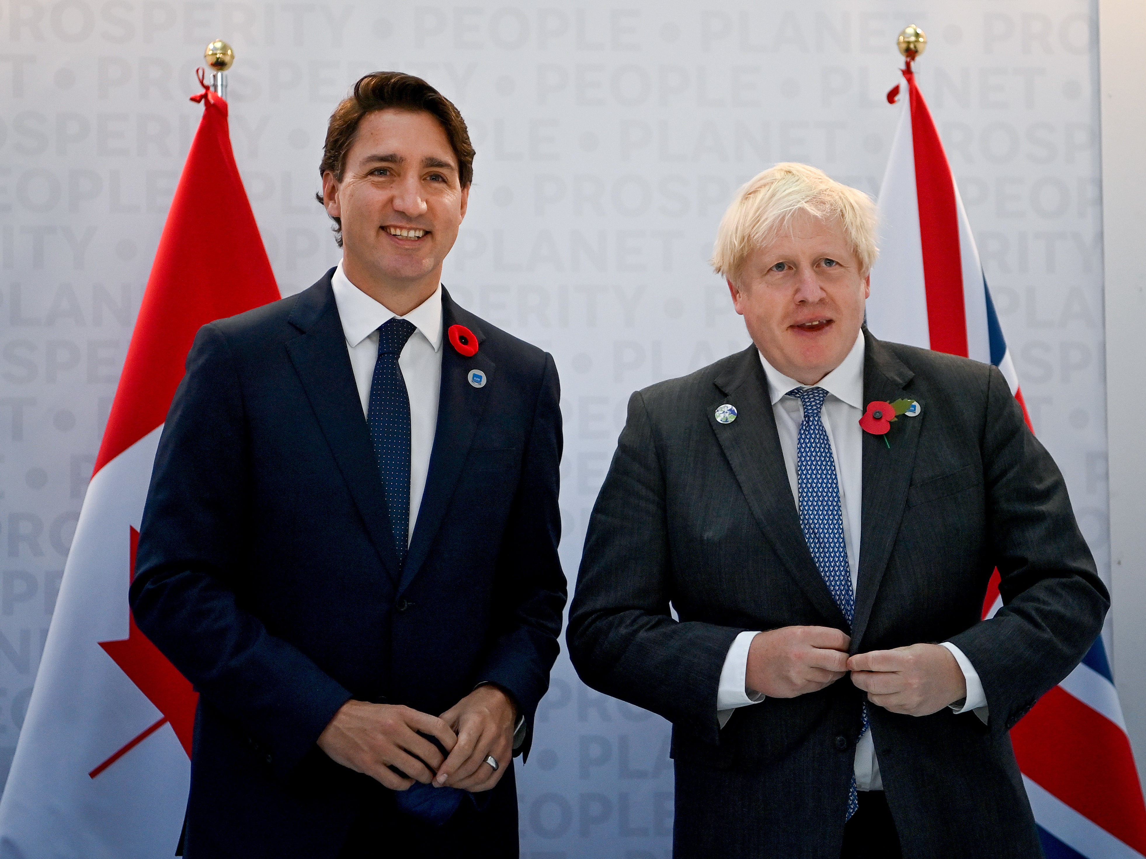 Boris Johnson said post-Brexit deal with Canada’s Justin Trudeau would boost economy