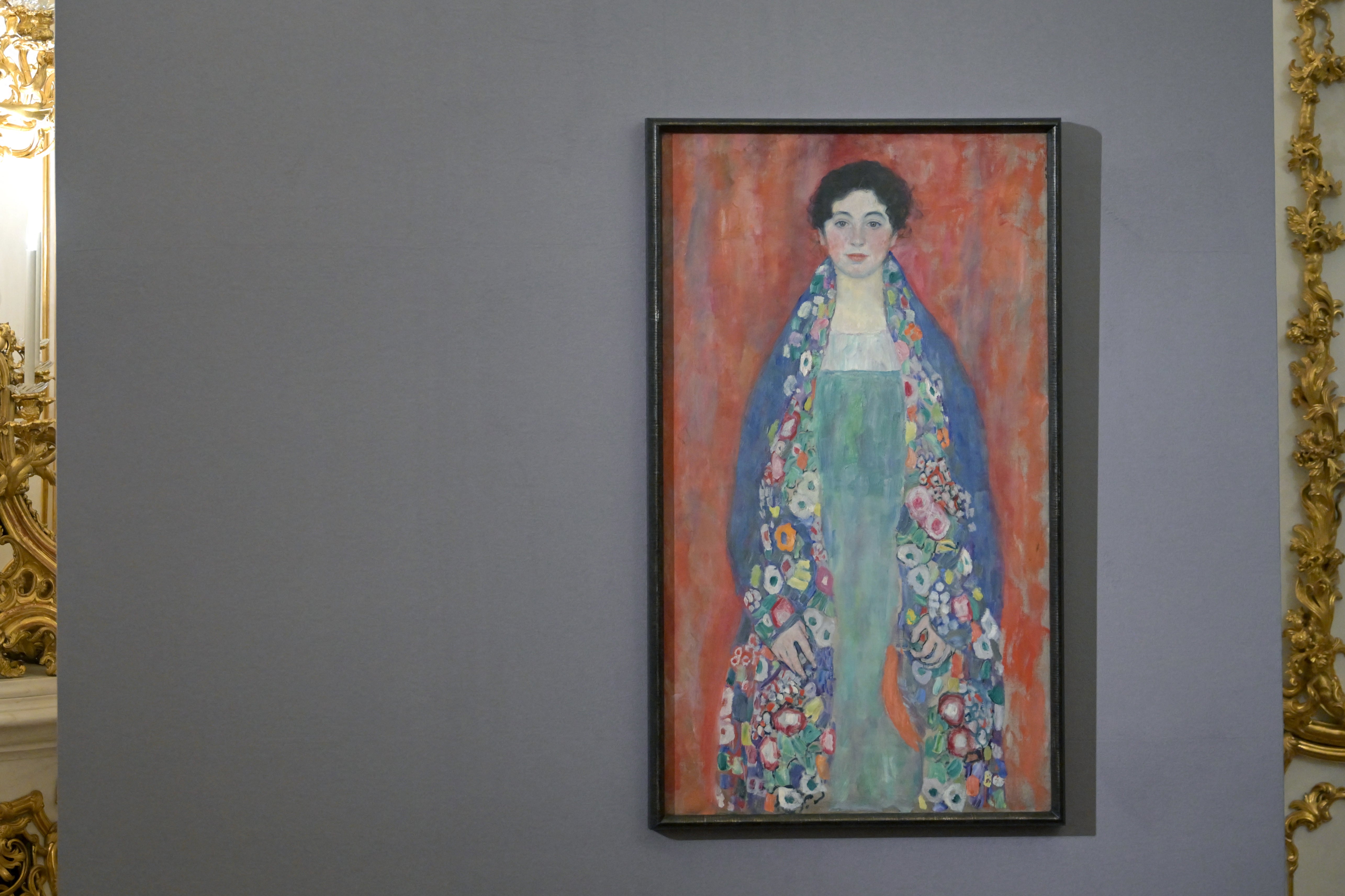 Gustav Klimt’s ‘Portrait of Miss Lieser (Bildnis Fraeulein Lieser)’ on display in Vienna, 25 January 2024