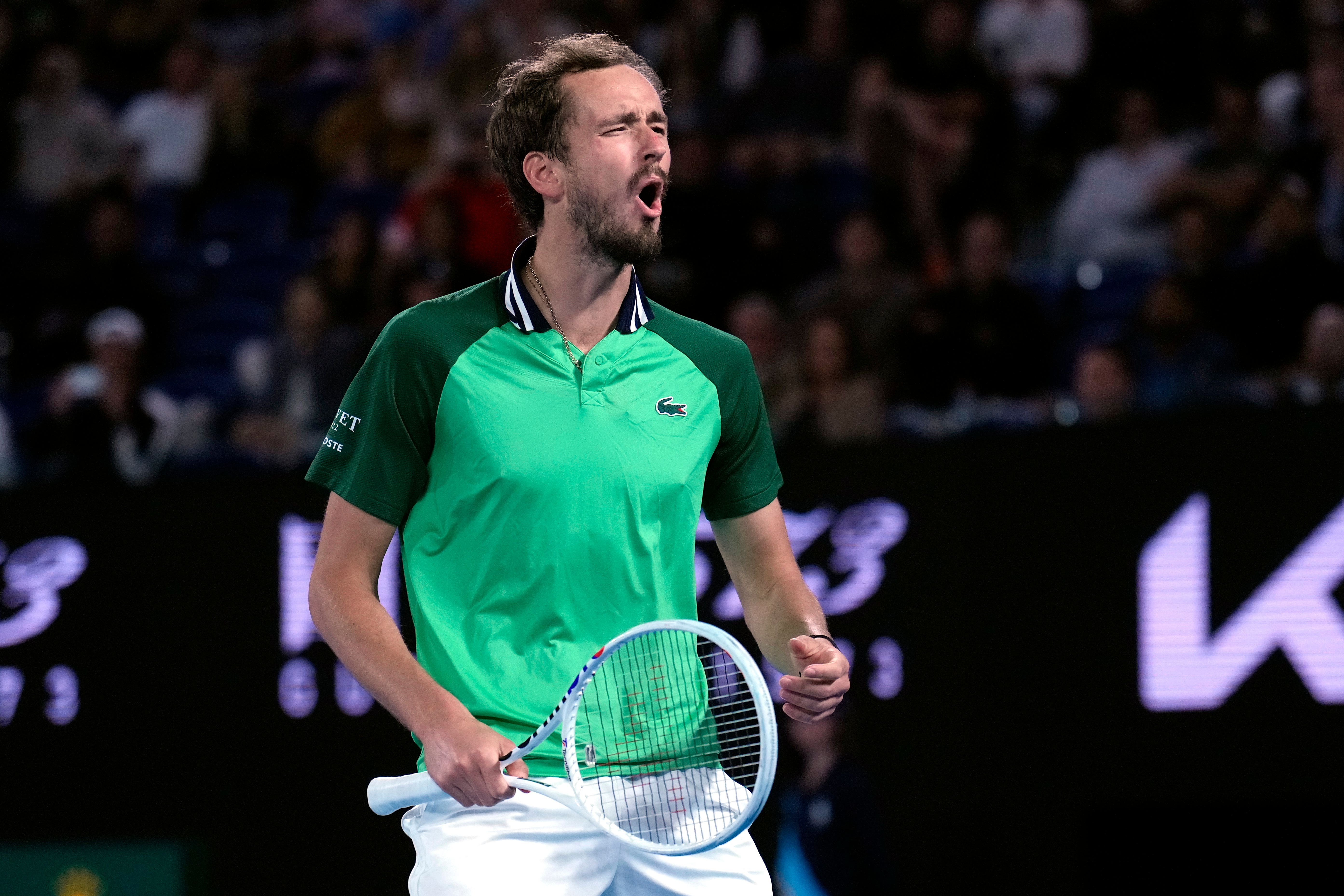 Daniil Medvedev, pictured, beat Alexander Zverev in the semi-finals (Andy Wong/AP)