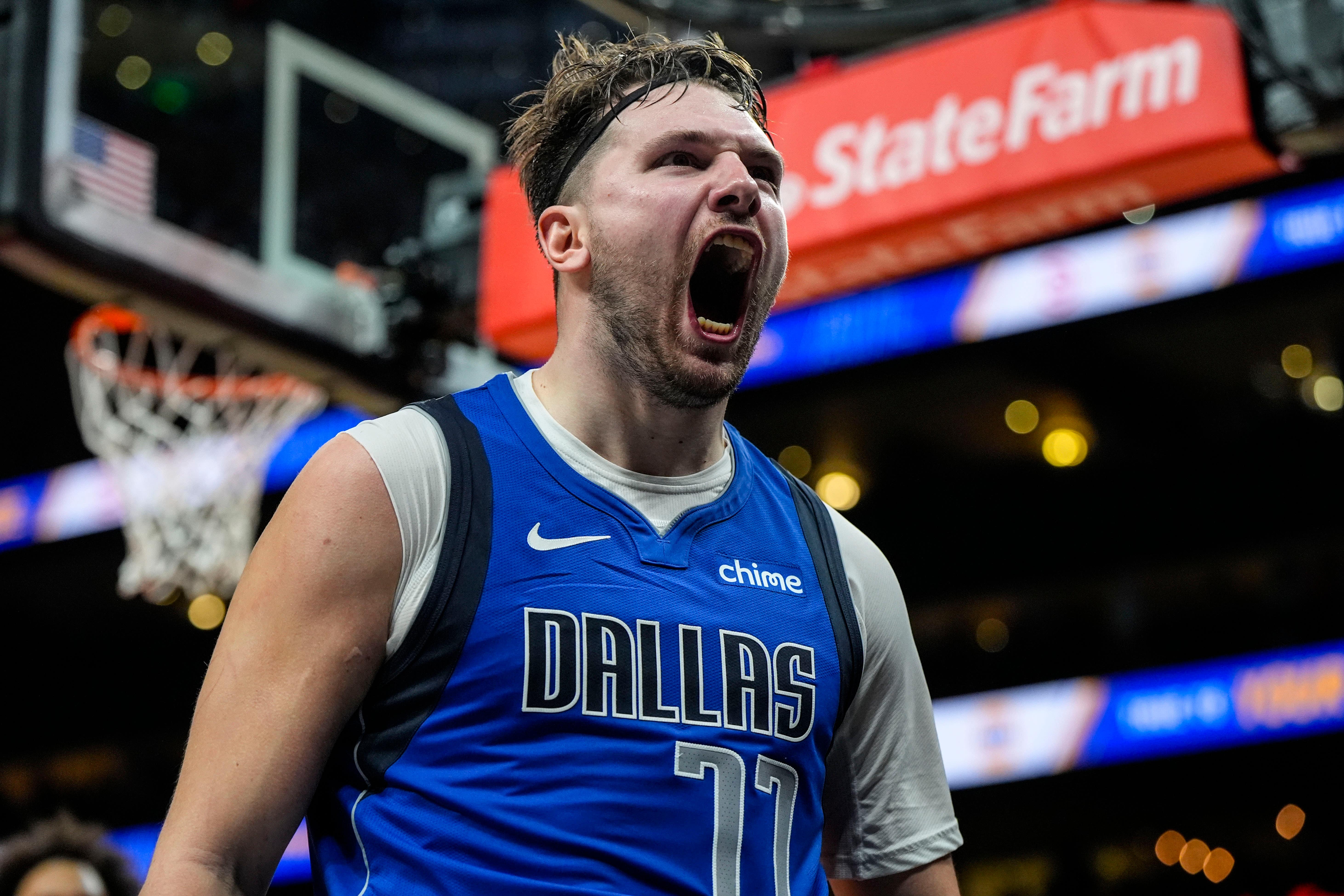 Luka Doncic scored 73 points against Atlanta Hawks (AP Photo/Mike Stewart)