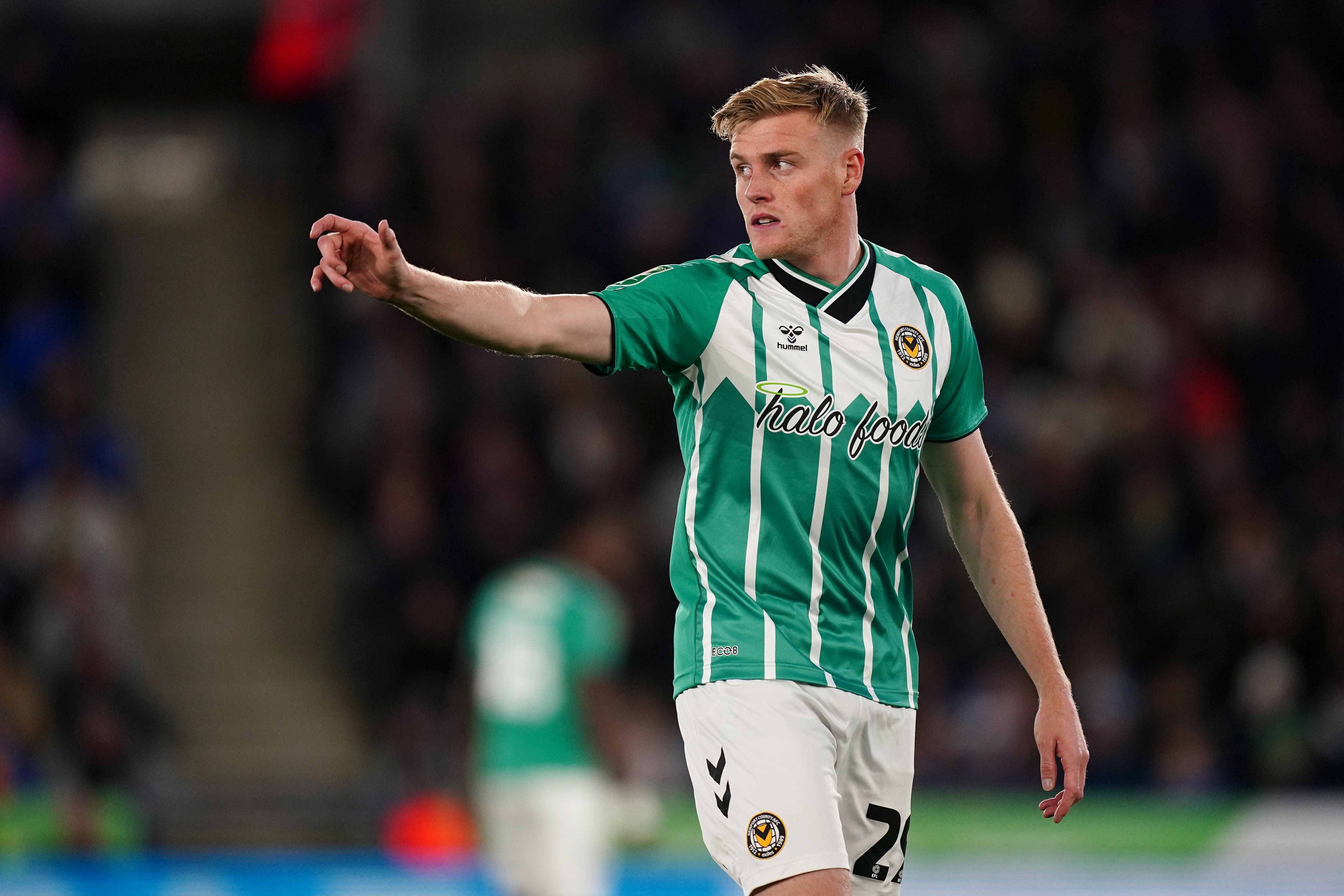 Manchester United fan Will Evans has swapped life on the family farm for scoring goals at Newport (Mike Egerton/PA)