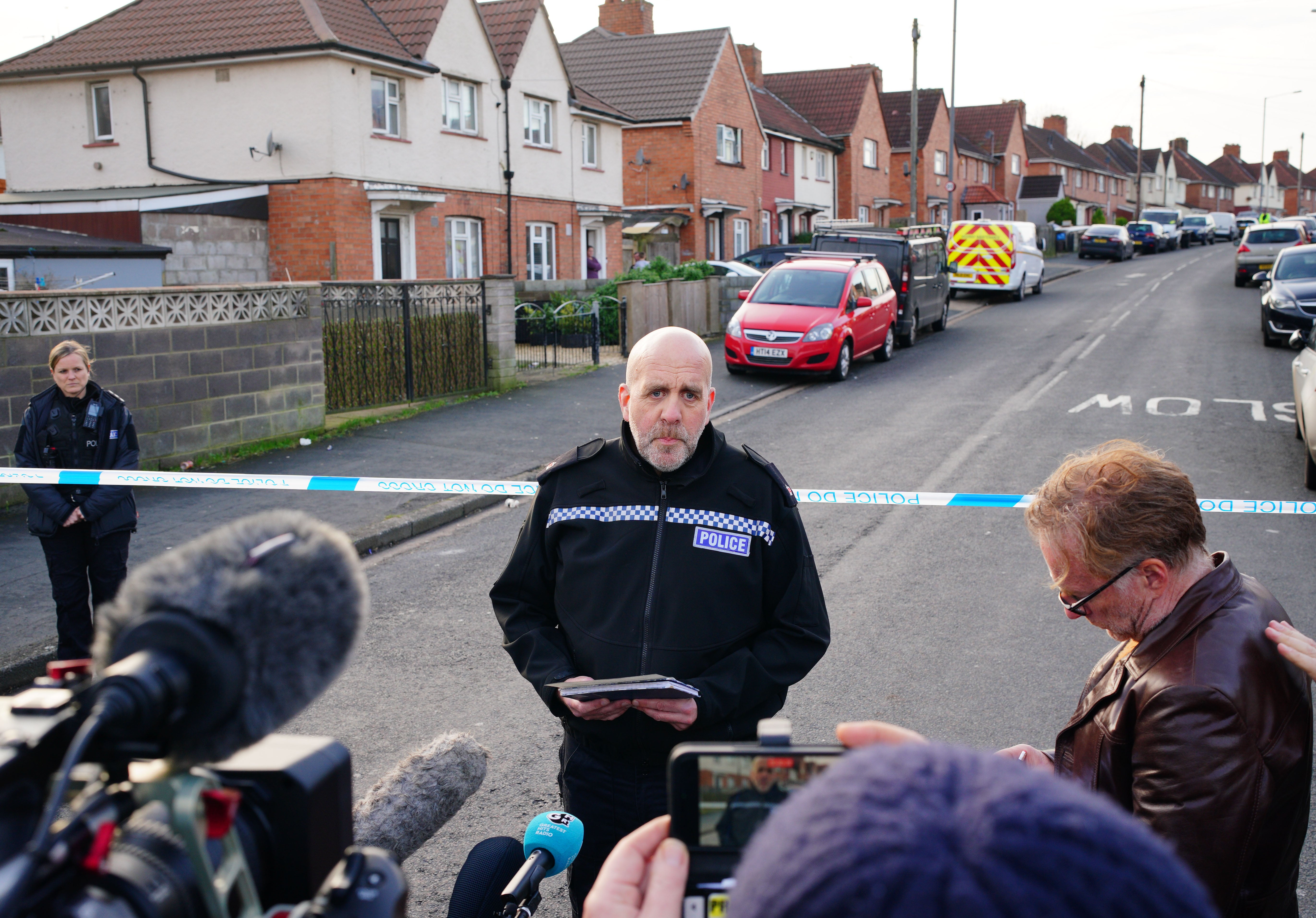 Bristol Commander Supt Mark Runacres speaks to the media