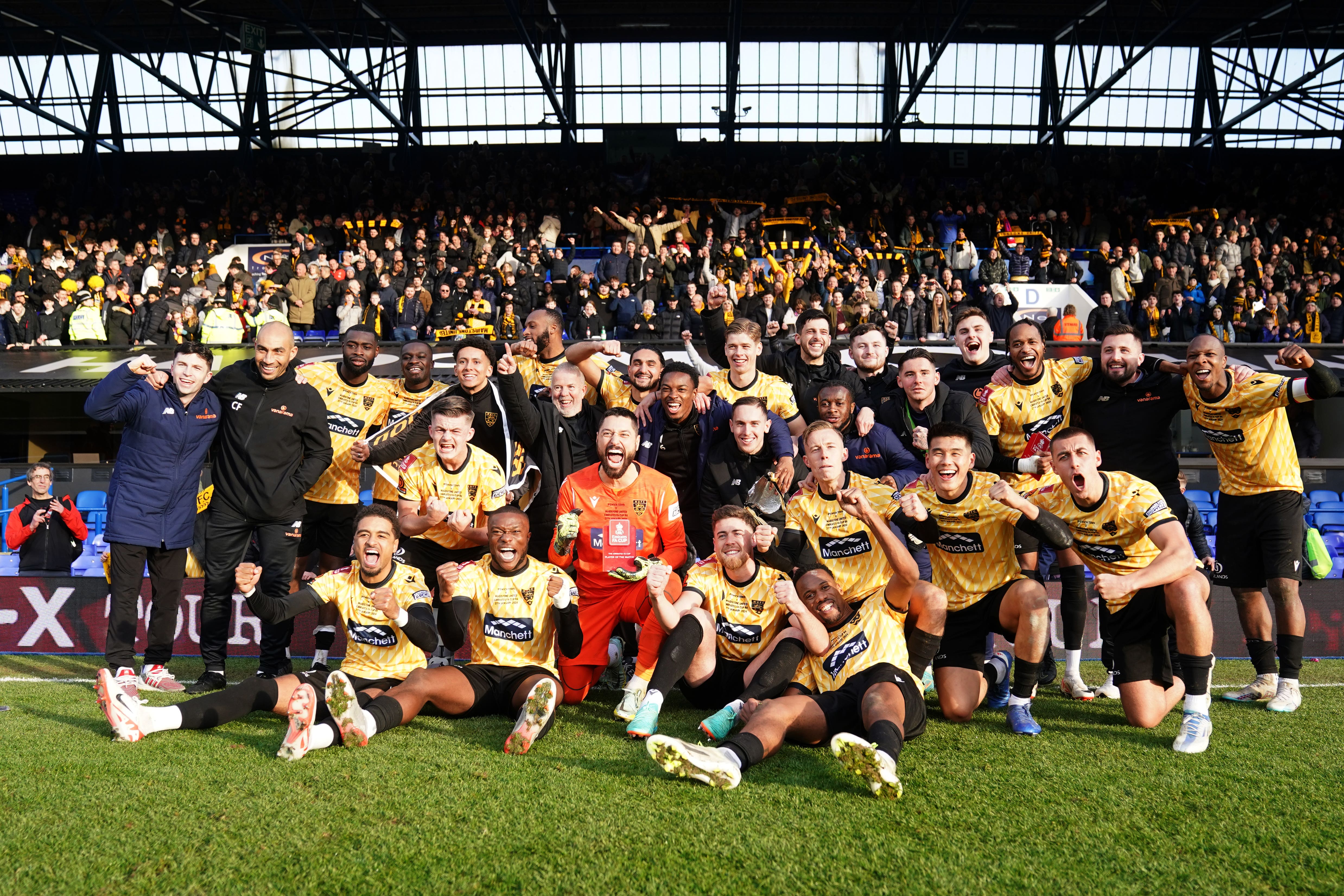 Maidstone won at Ipswich on Saturday (Joe Giddens/PA)