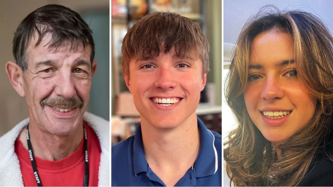 Left to right: Ian Coates, Barnaby Webber and Grace O’Malley-Kumar