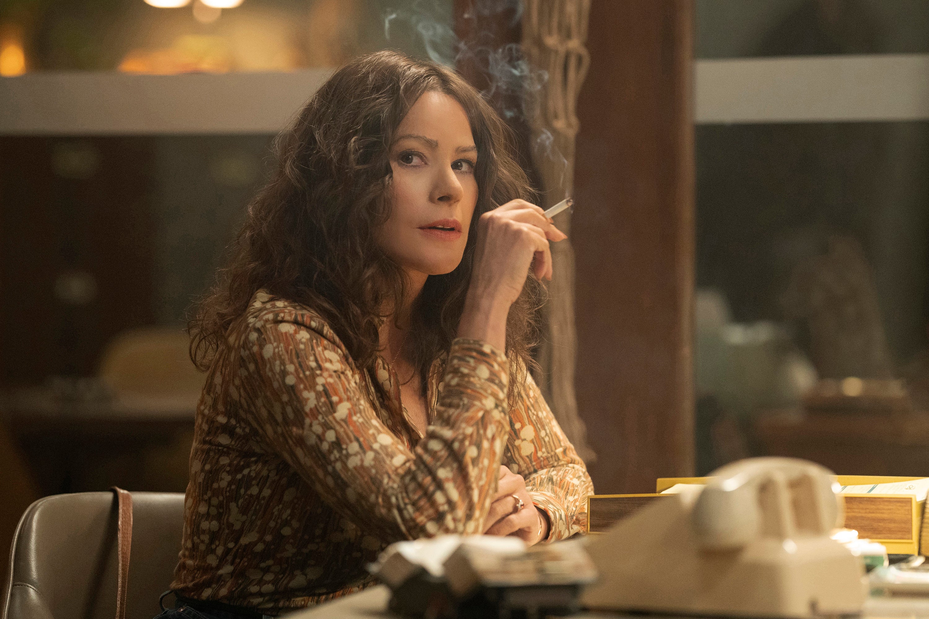 Sofia Vergara as Griselda Blanco in Griselda - set in the Eighties, but making smoking cool for a new genertion