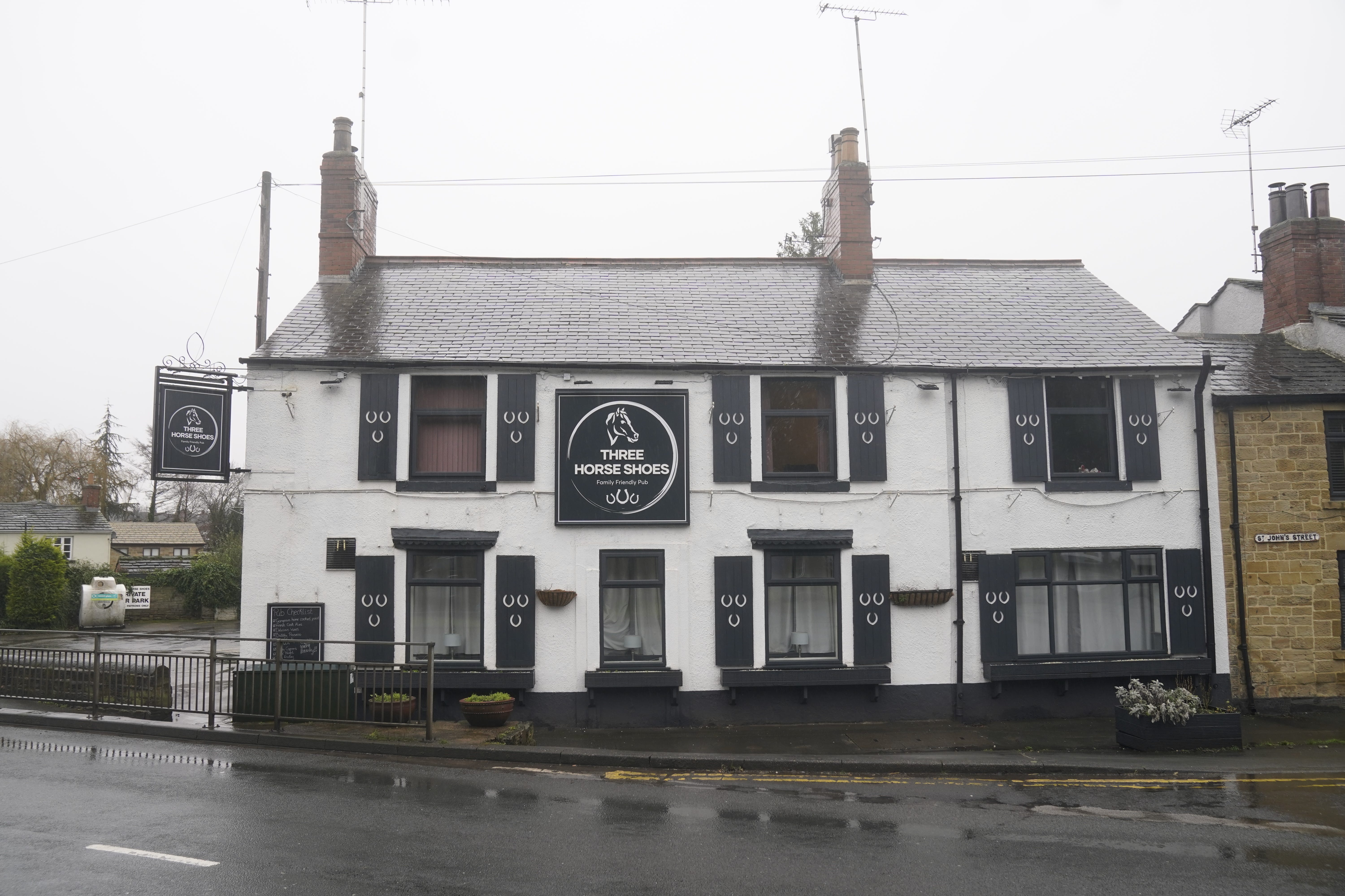 The Three Horse Shoes pub in Oulton, Leeds, where a newborn baby was found dead in a toilet cubicle