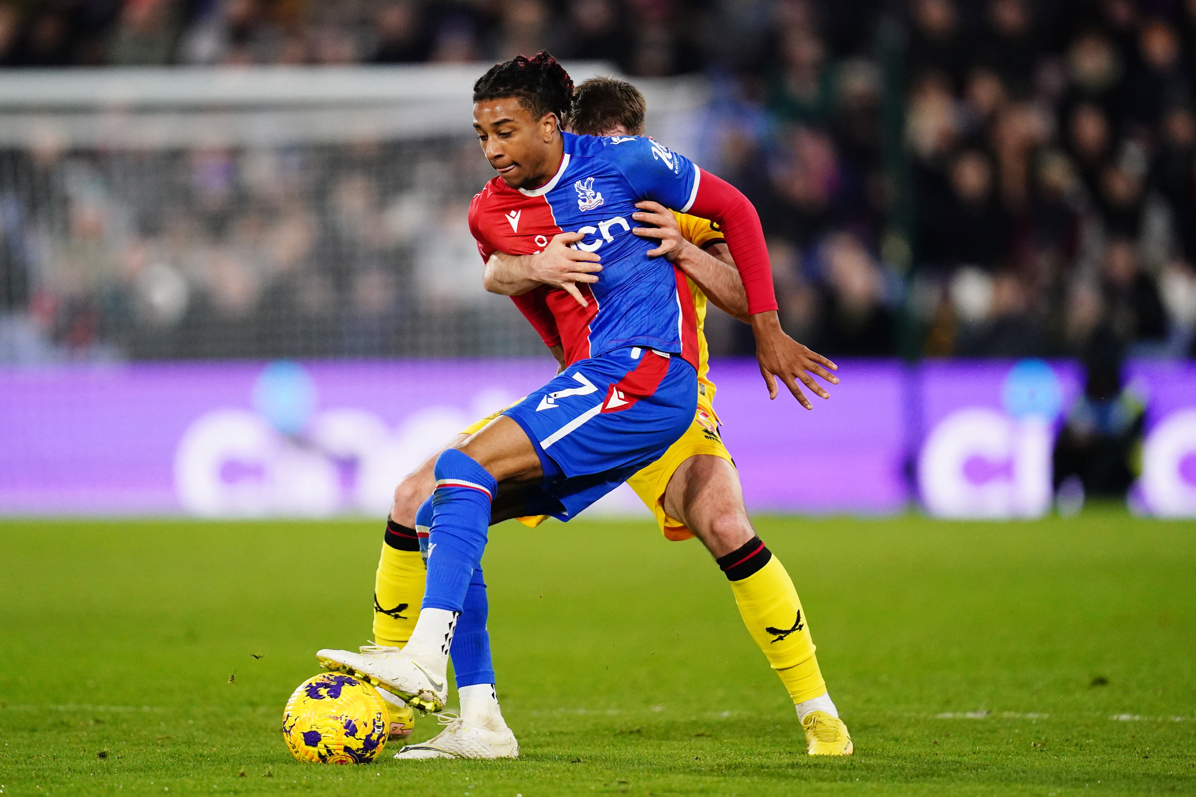 Michael Olise netted Crystal Palace’s third goal (John Walton/PA)