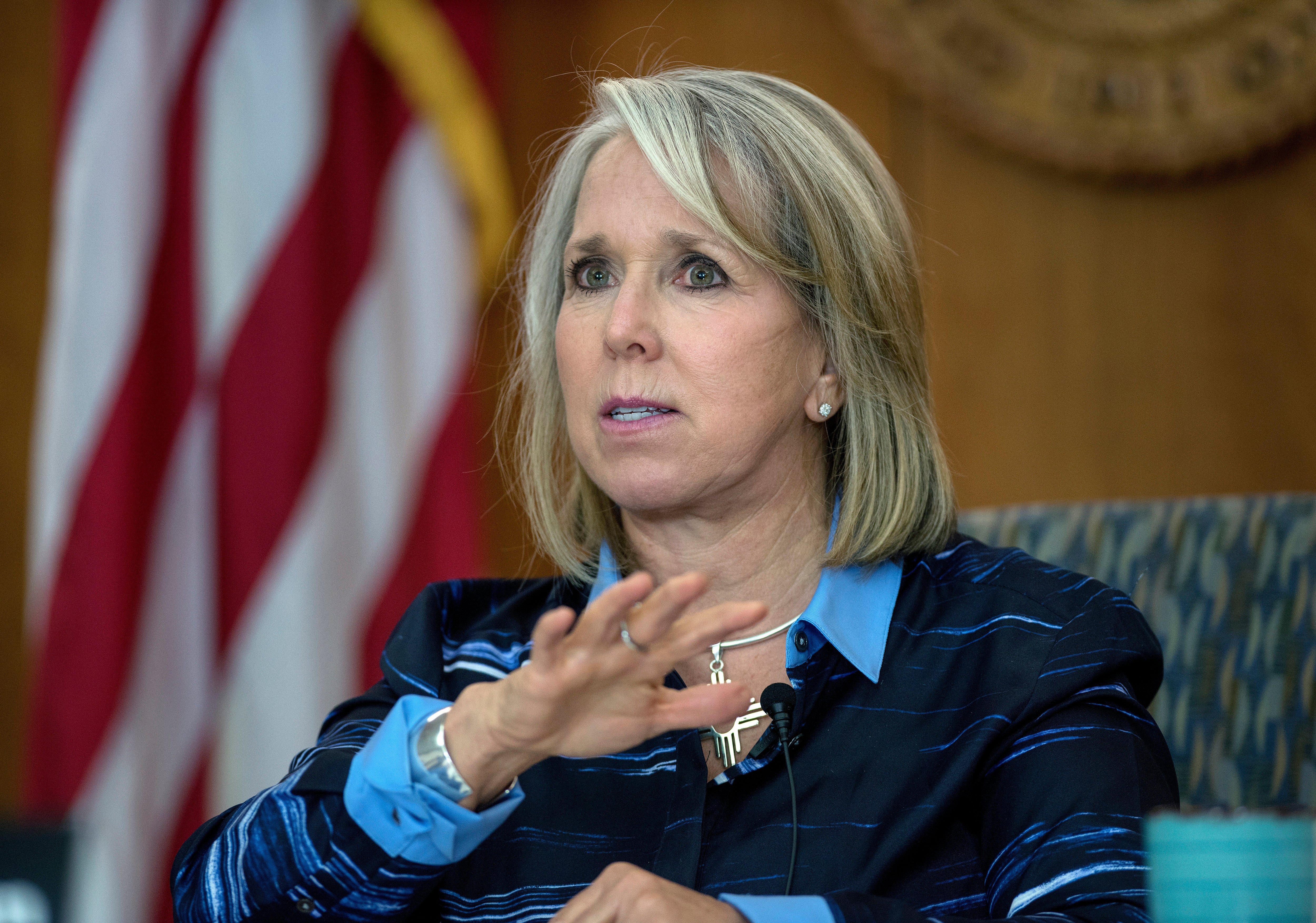 New Mexico Governor Michelle Lujan Grisham blasted Texas Governor Greg Abbott clear after he called for a razor wire to be installed to face New Mexico