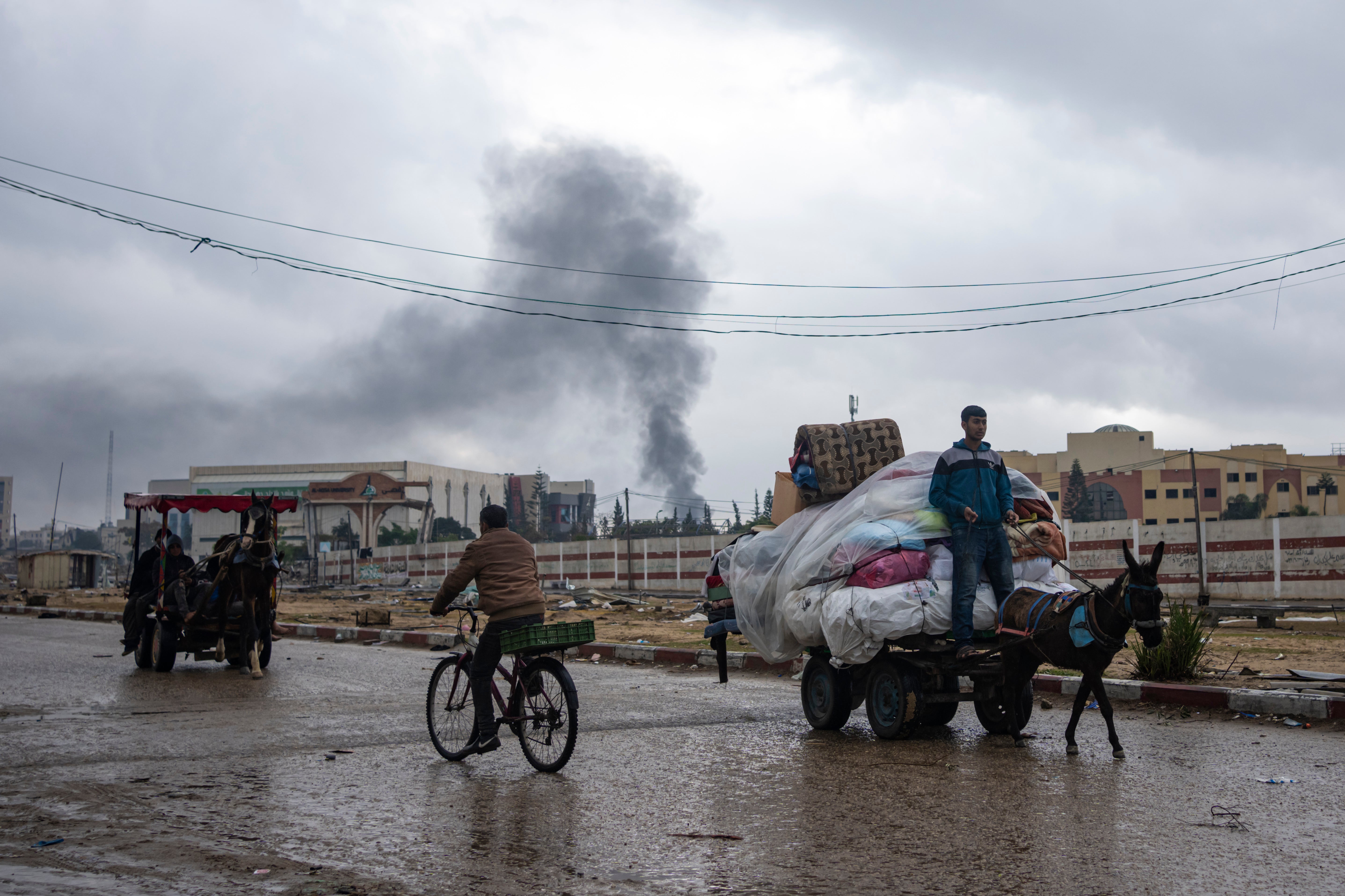 CORRECTION APTOPIX Israel Palestinians