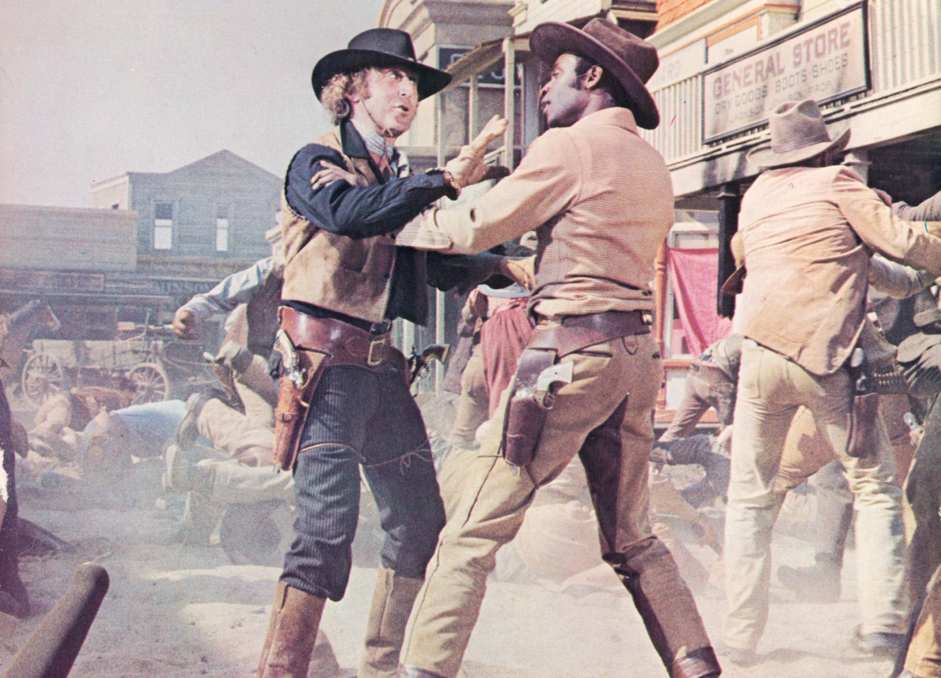 Dusty brawl: Gene Wilder and Cleavon Little in ‘Blazing Saddles’