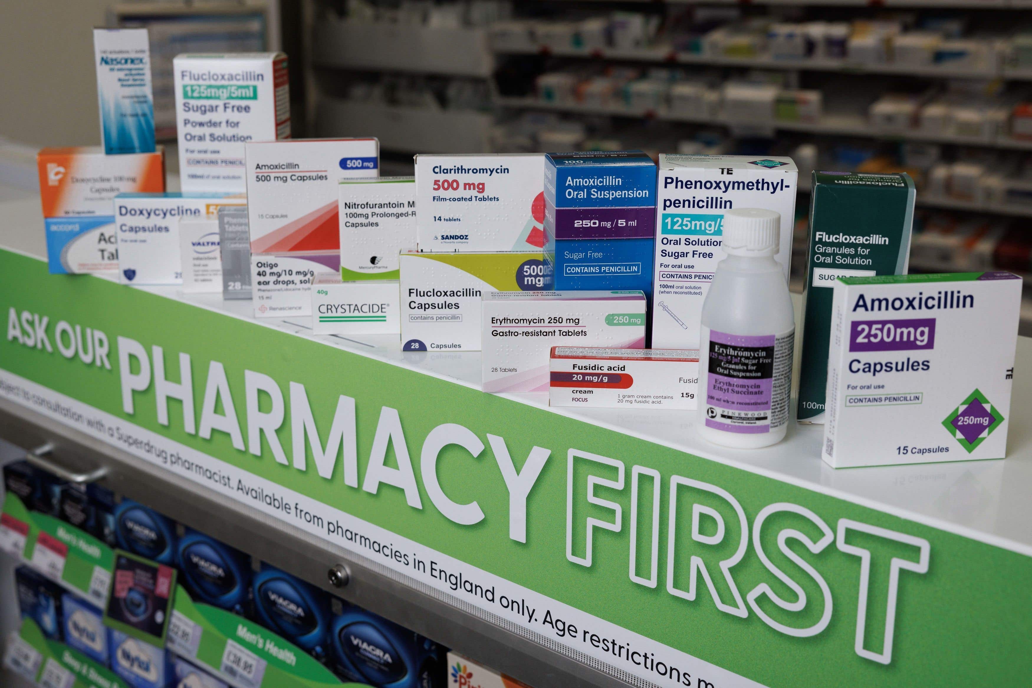 Ministers have been warned that a shake-up of pharmacy services allowing patients to get some treatments without seeing a GP first will not make up for the declining number of pharmacies across England (Belinda Jiao/PA)