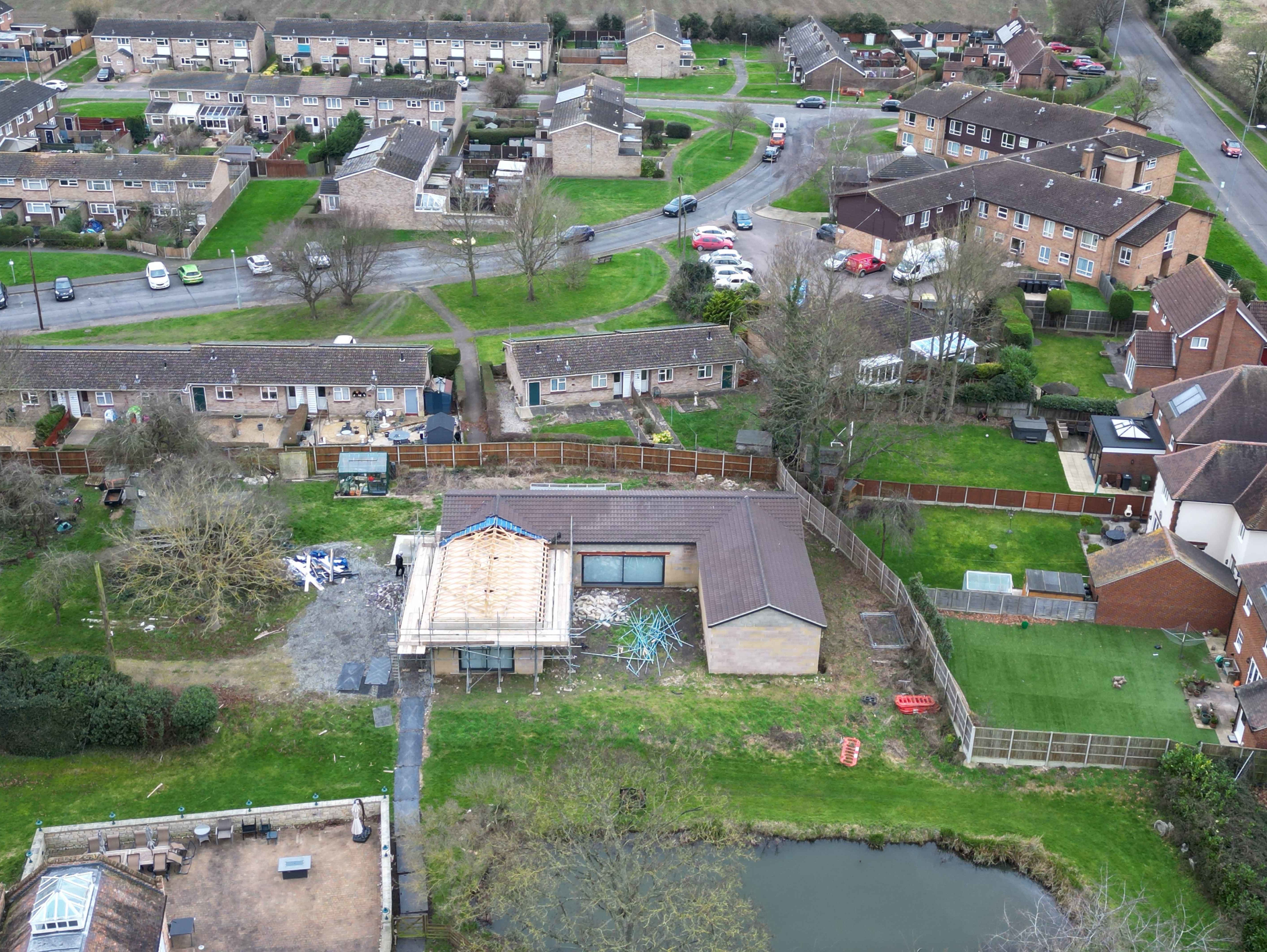 Neighbours said the building – put up after the death of the beloved war veteran – had been an eyesore and had made the village a laughing stock