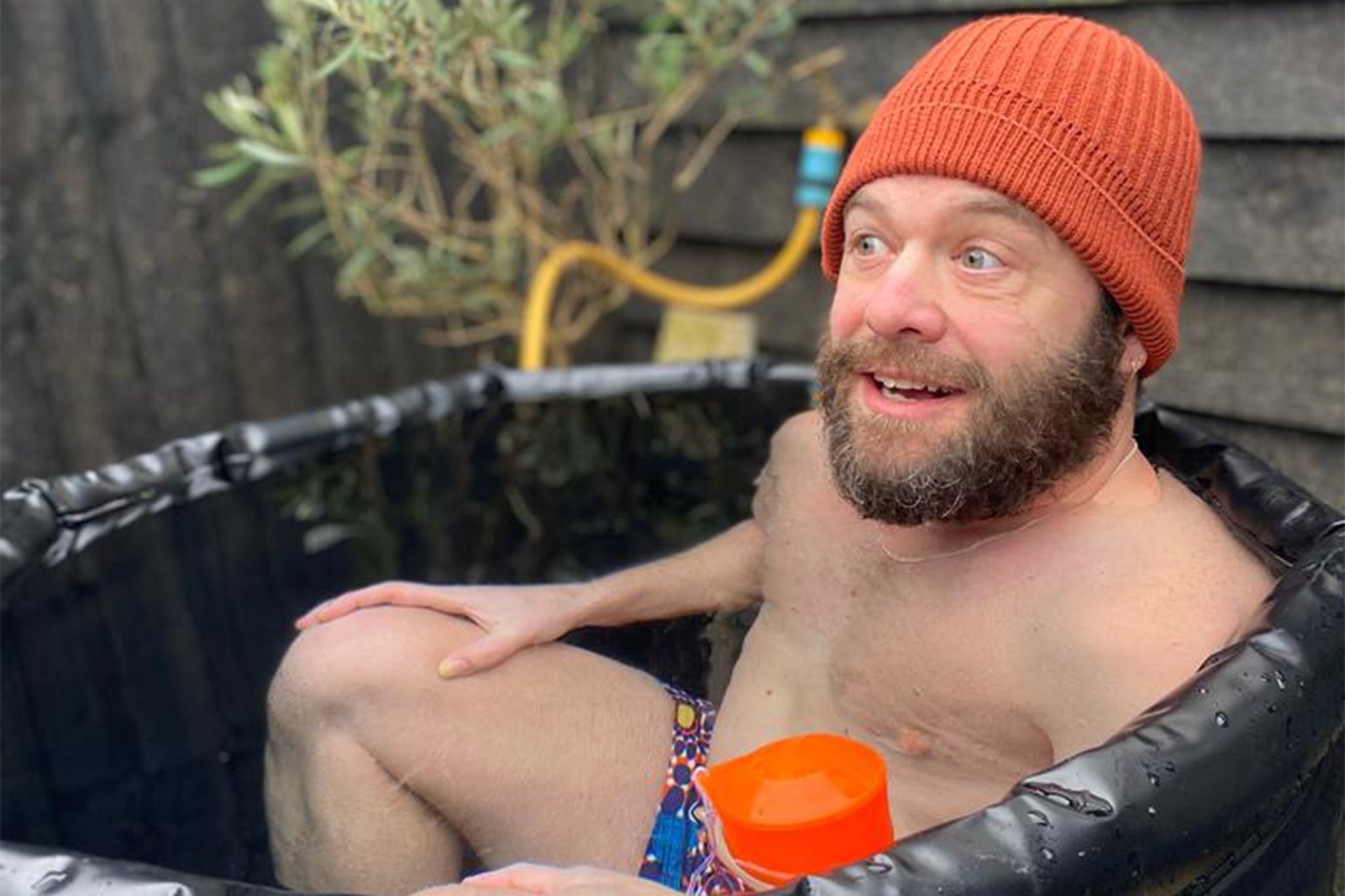 Successful days start off with a plunge in an outdoor bath