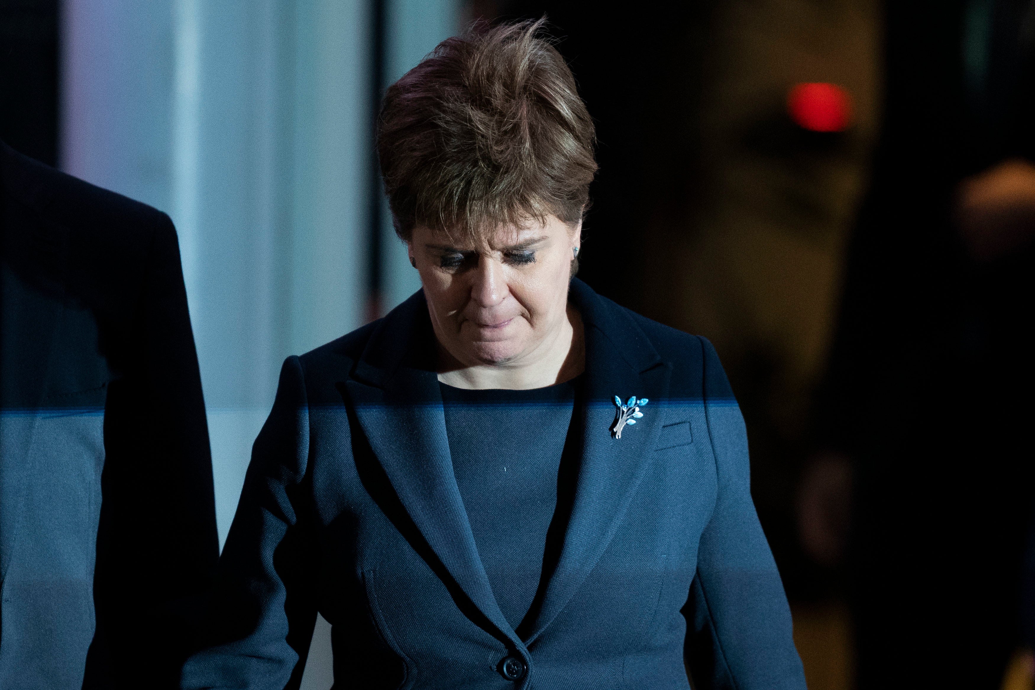 Nicola Sturgeon leaving the Covid inquiry hearing