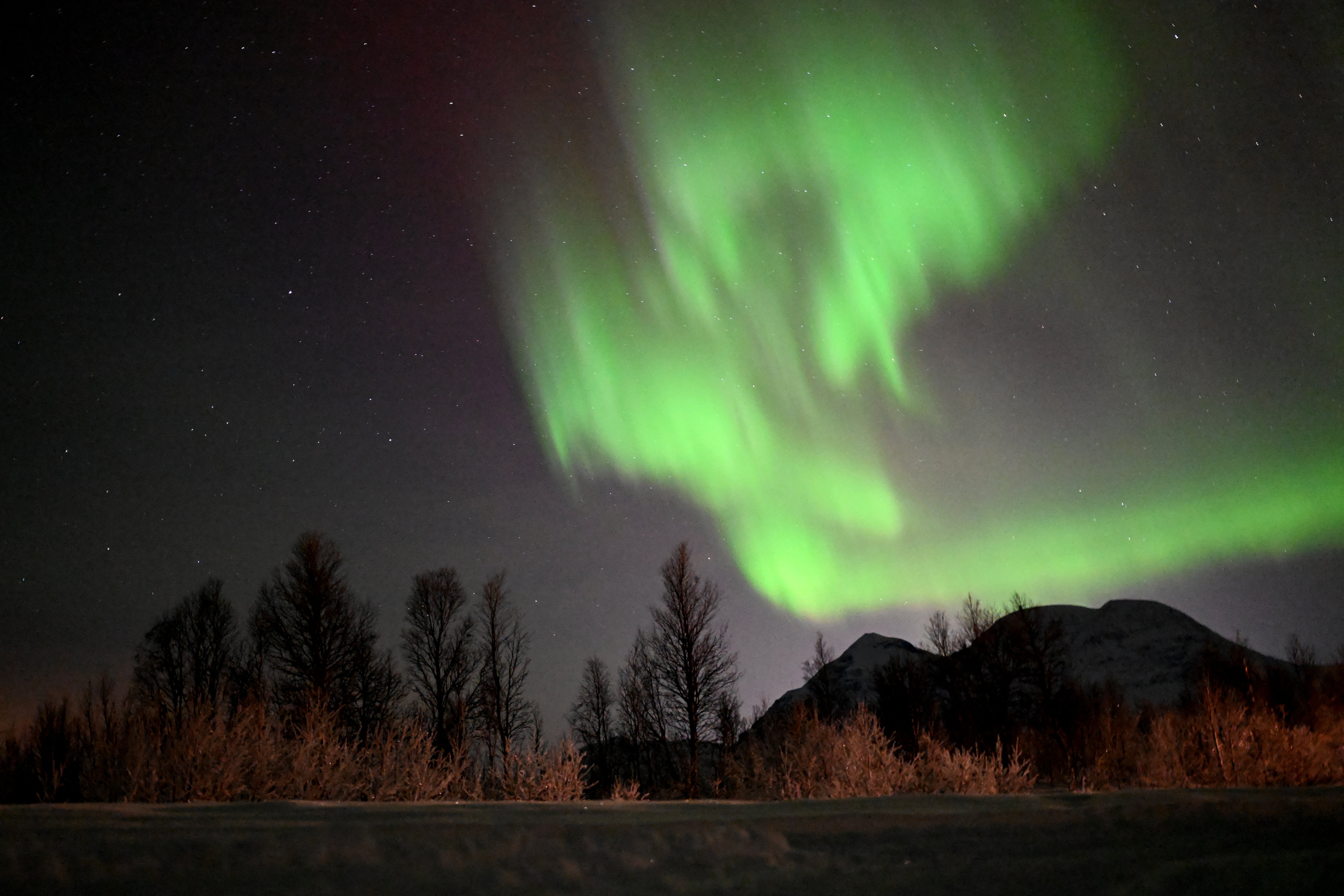 The show is created by solar wind concentrated into heavenly highways and deflected towards the North Pole by the Earth’s magnetic field