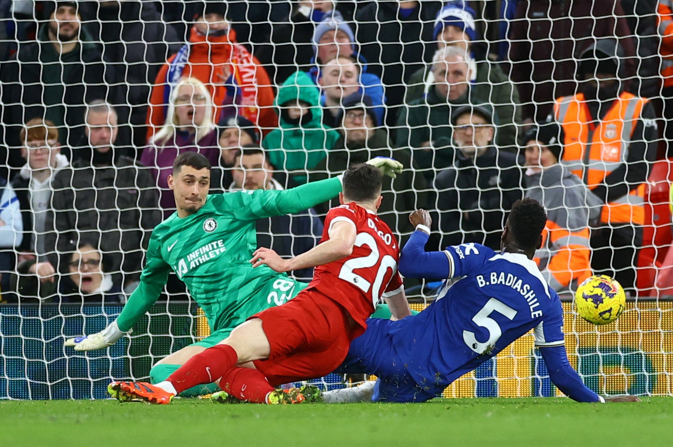 Jota opened the scoring in Liverpool’s 4-1 win over Chelsea this week