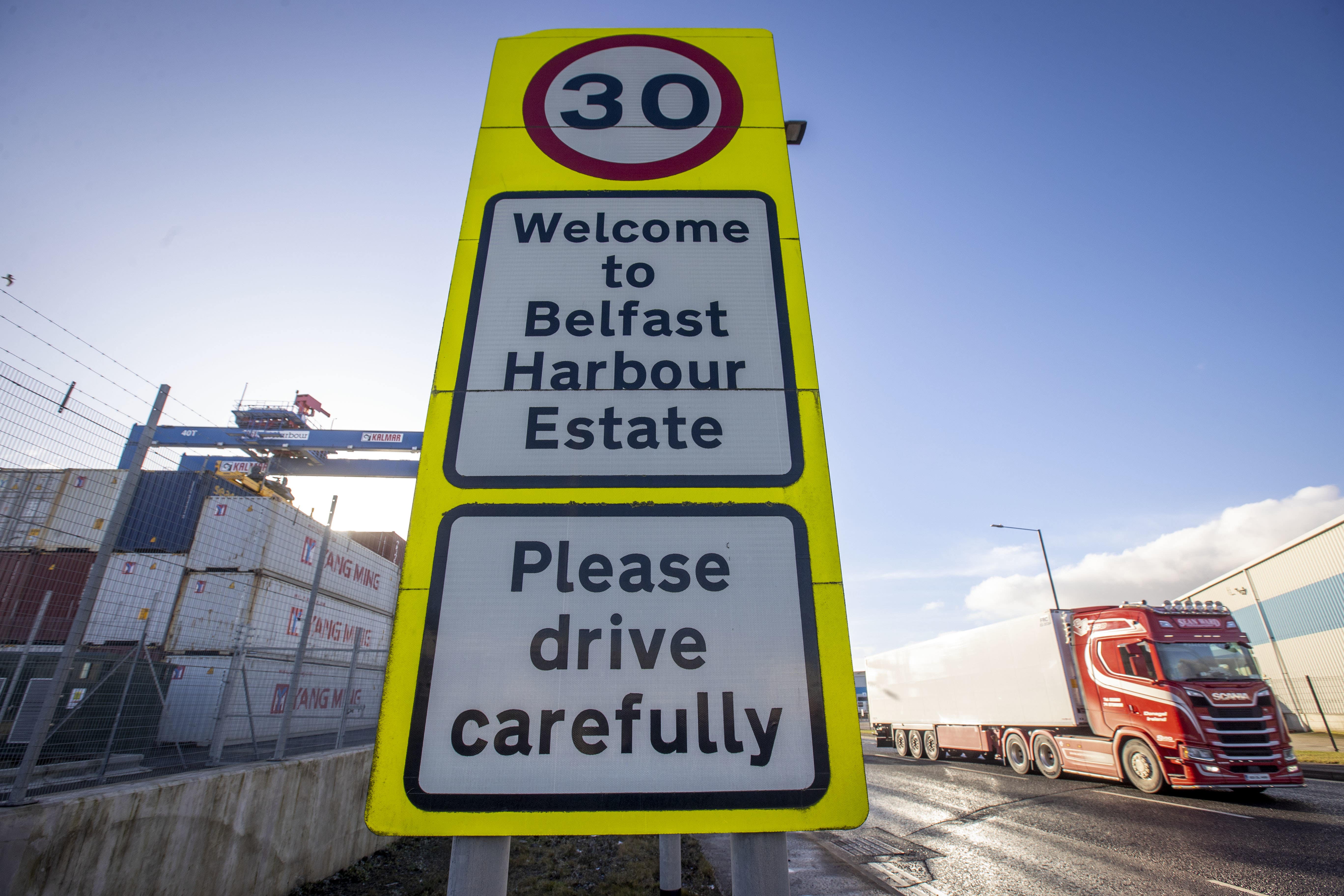 The Northern Ireland Protocol led to the requirement for checks on goods travelling between Great Britain and Northern Ireland (Liam McBurney/PA)