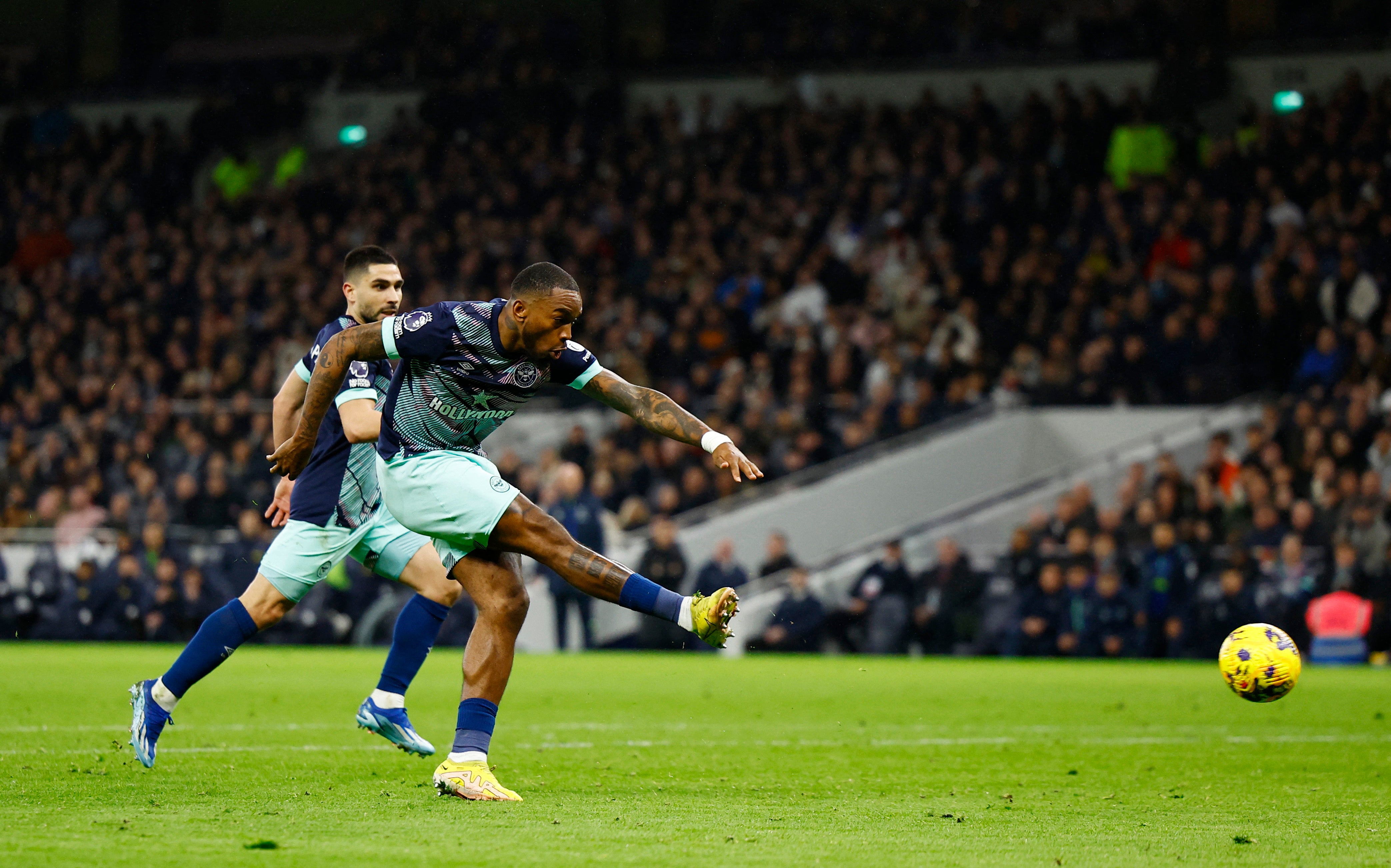 Ivan Toney’s second goal since his gambling ban wasn’t enough to get the Bees back in contention