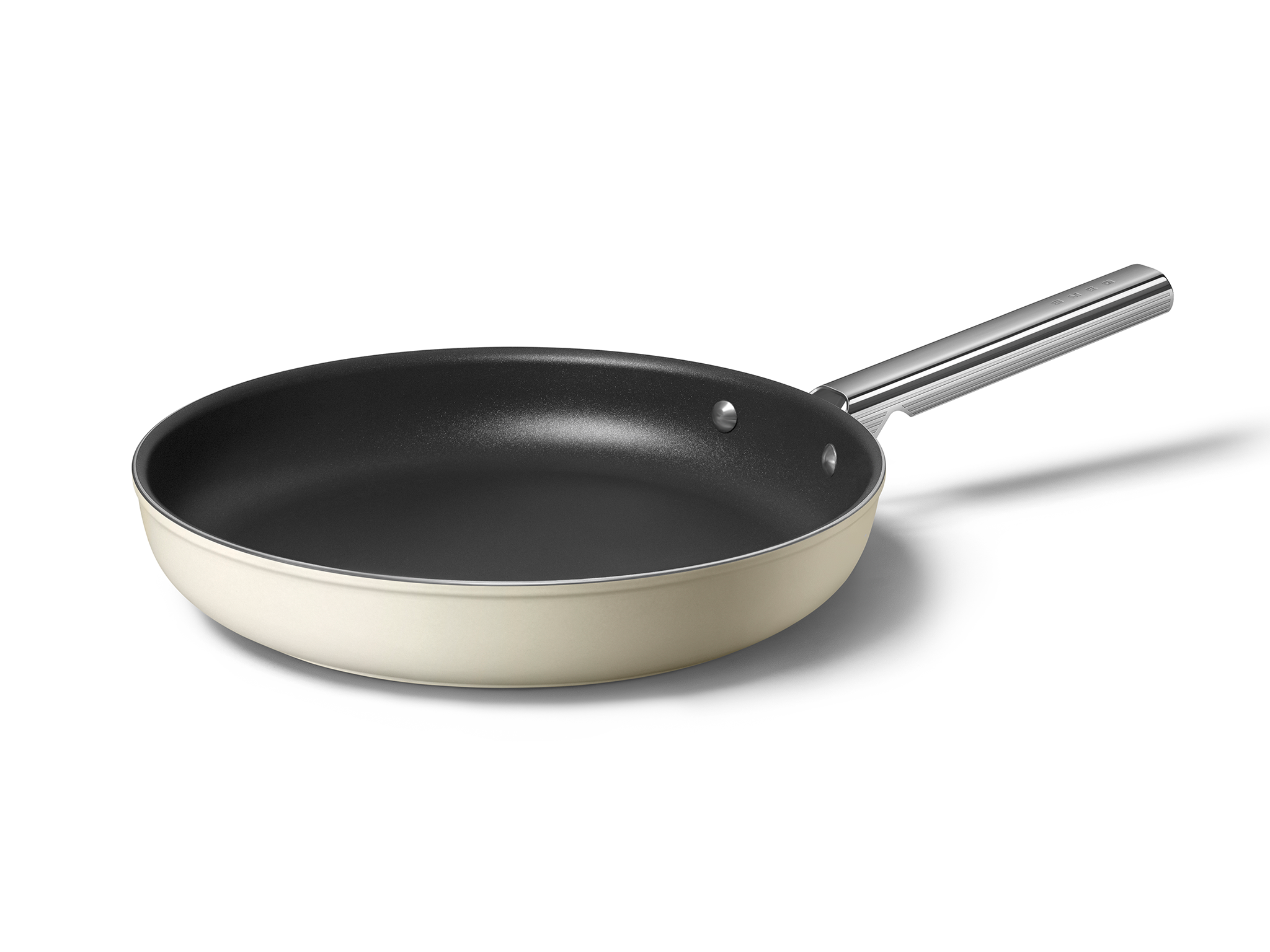 best non stick frying pans indybest review 2024 Smeg CKFF2401CRM frying pan 24cm cream