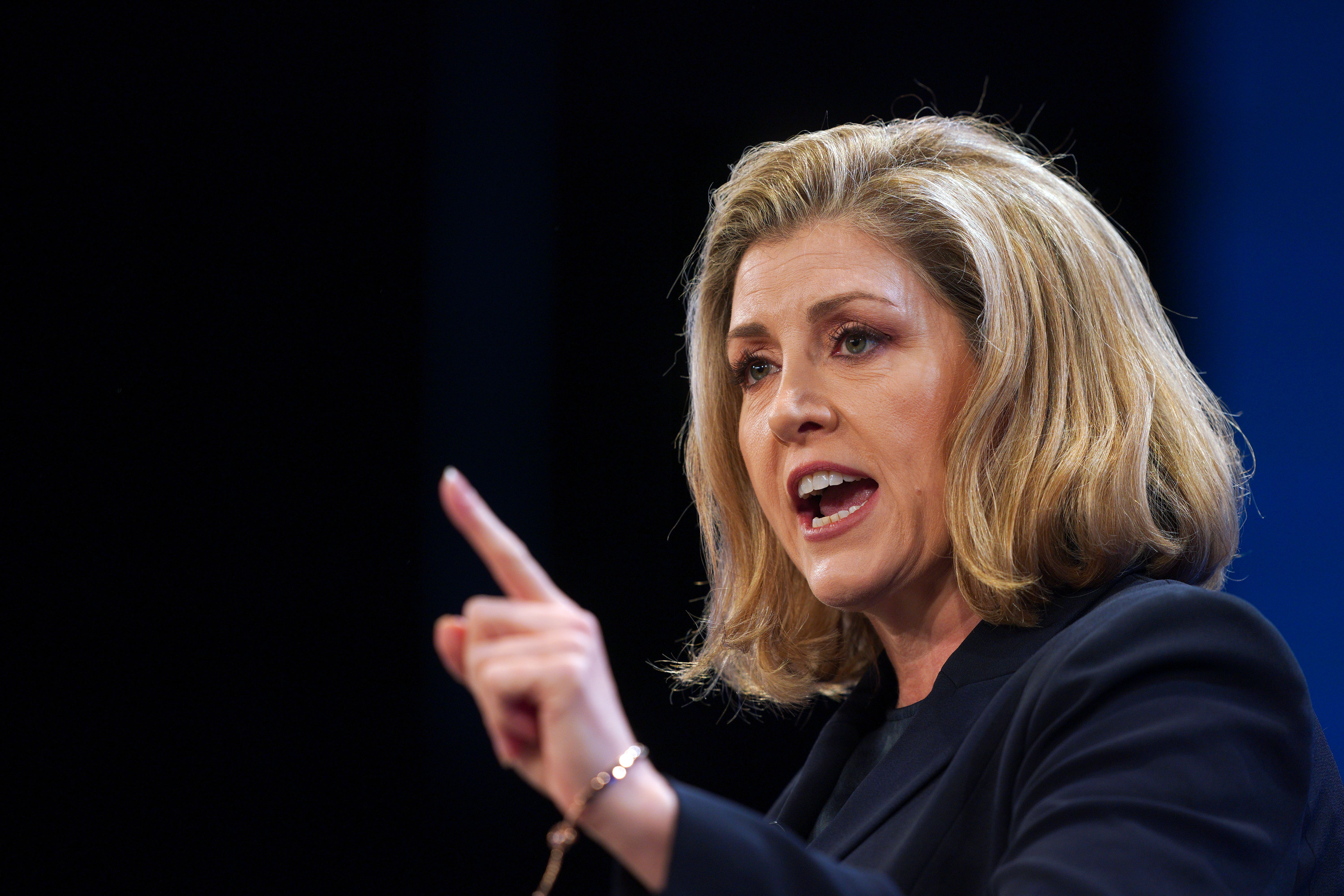 Leader of the House of Commons Penny Mordaunt was asked to declare if she is a traitor or a faithful (Peter Byrne/PA)